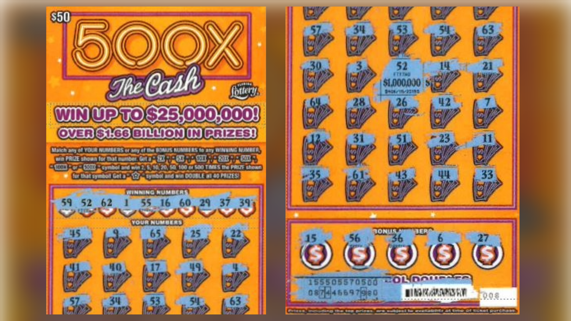 St. Johns County man wins $1M from a scratch-off ticket purchased
