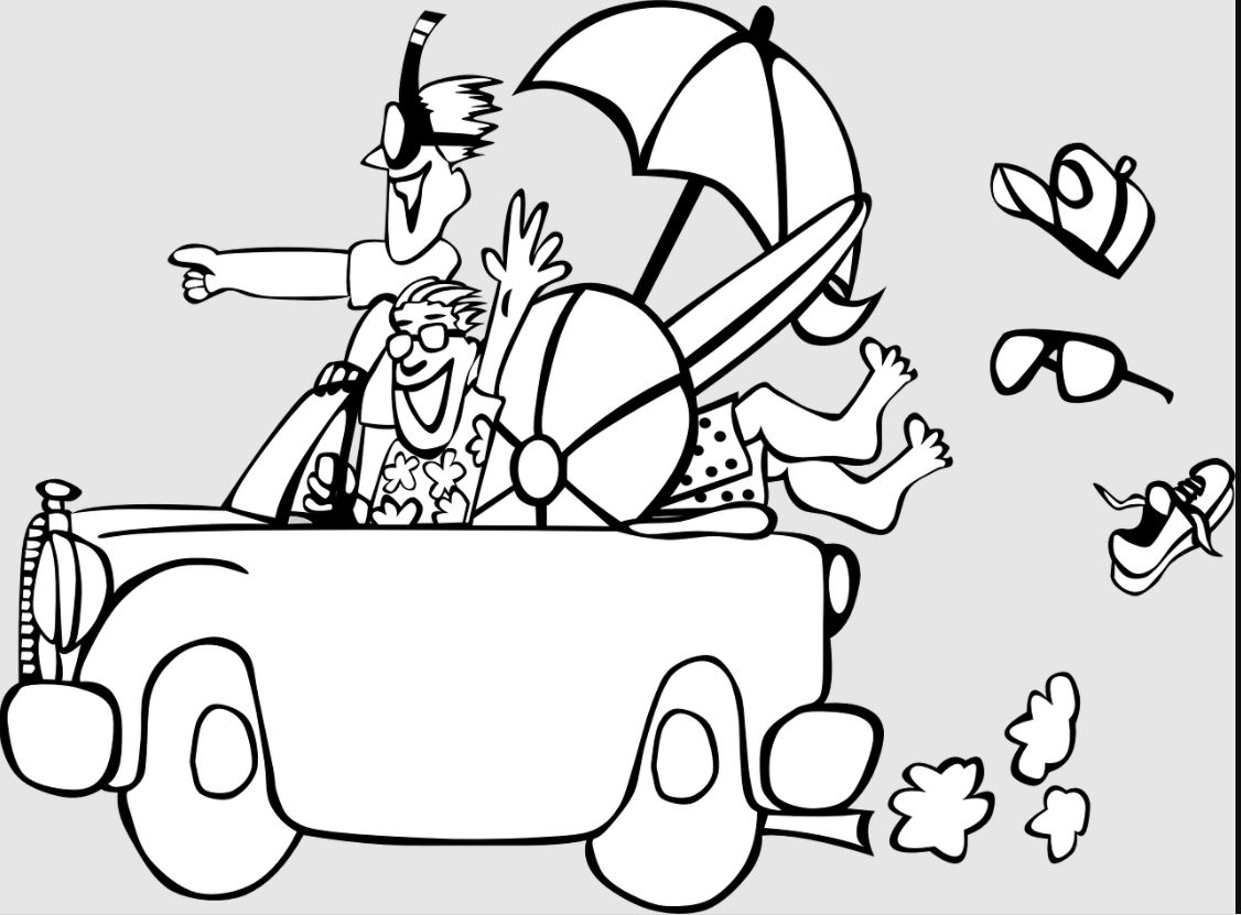 meteorologist clipart black and white car