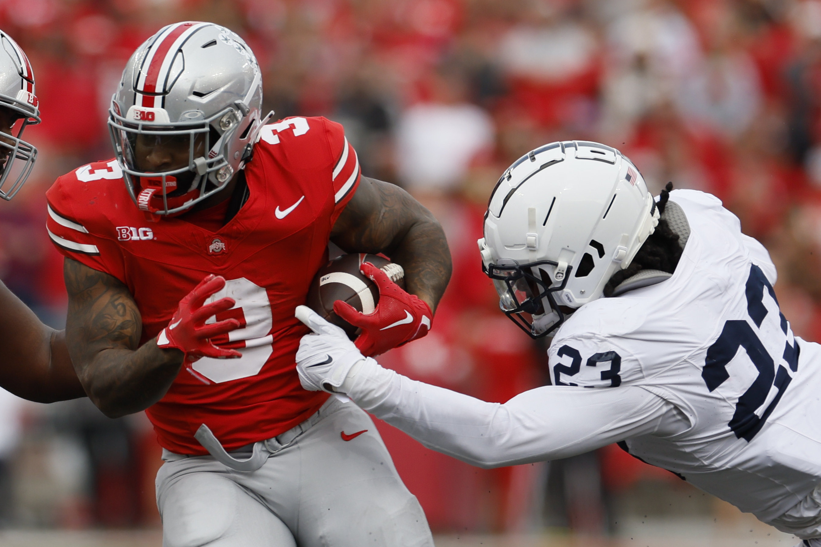 Marvin Harrison Jr. was stylin' against Wisconsin for Ohio State