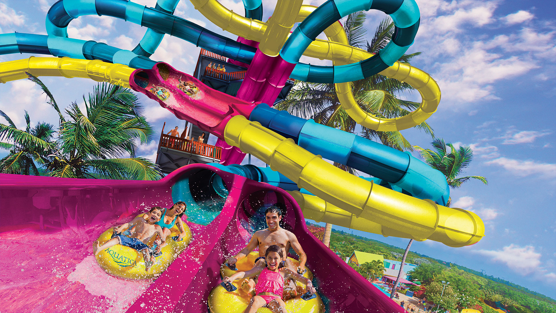 Outdoor Water Slides, Rides & Activities