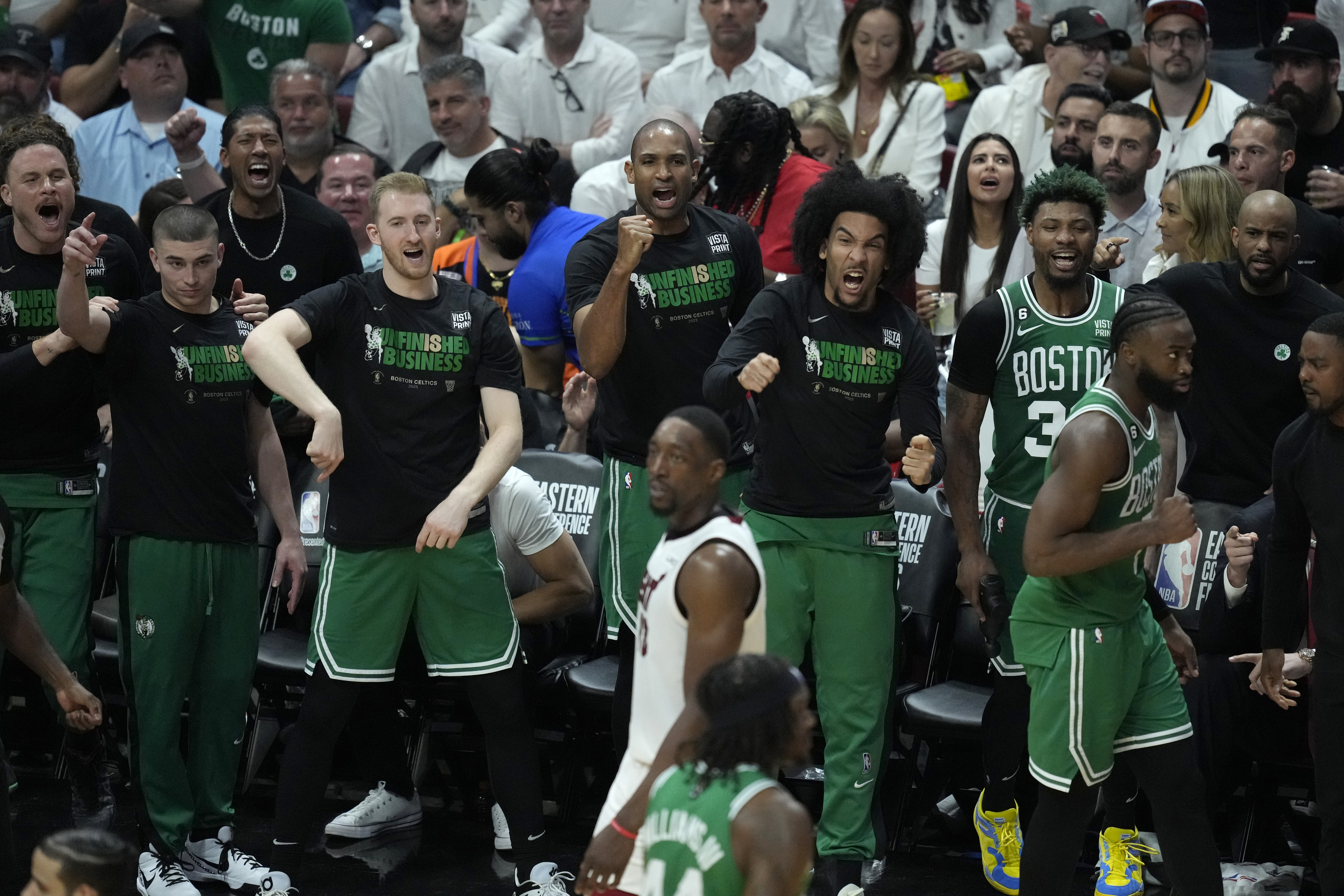 White's putback as time expires lifts Celtics past Heat, forces