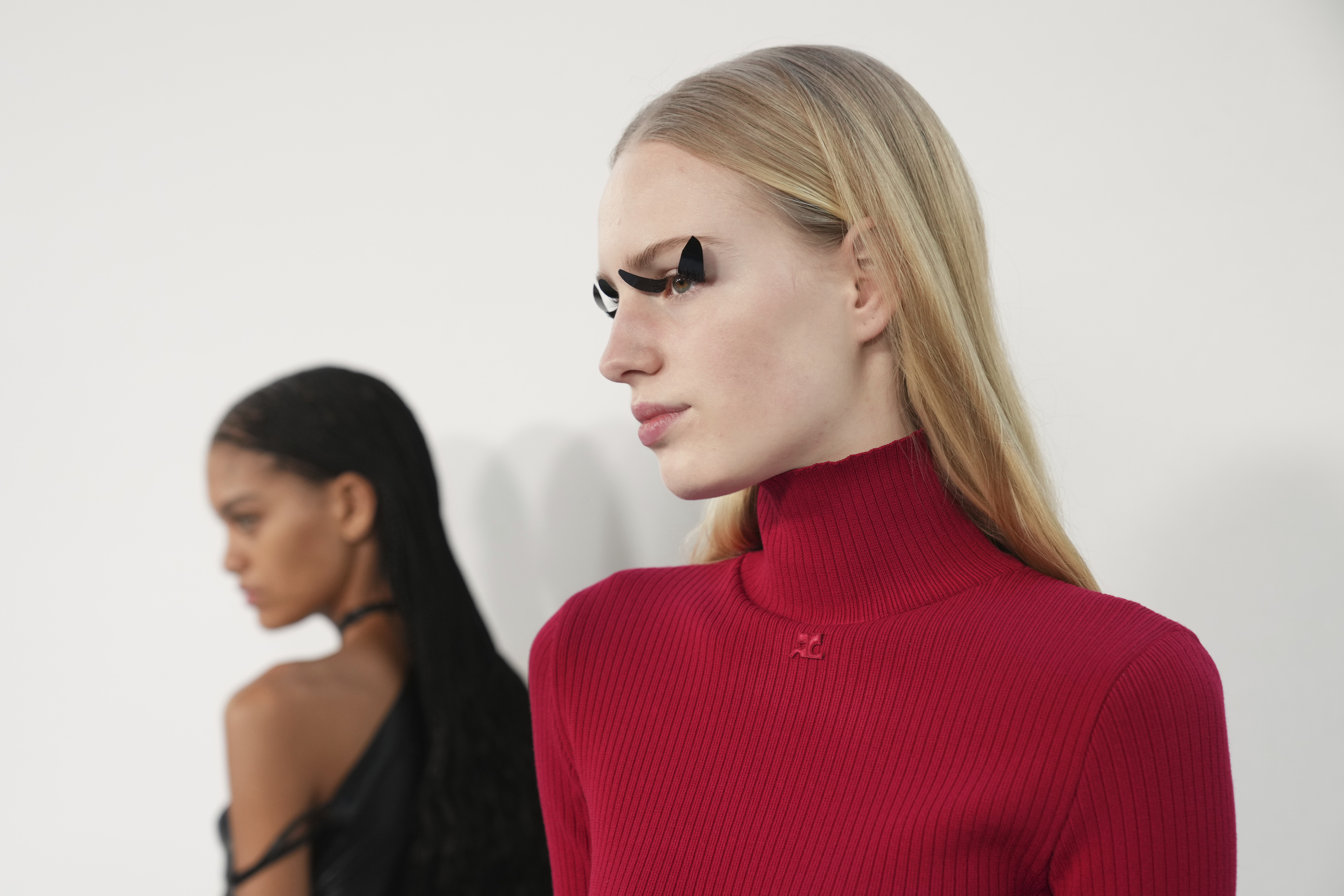 Courreges at Paris Fashion Week is a balance of concealment and Courreges at Paris Fashion Week is a balance of concealment and
