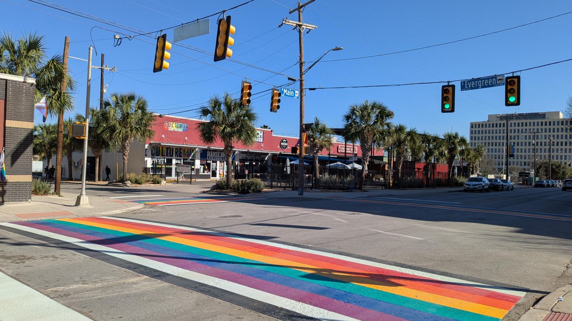 San Antonio's Rainbow Crosswalk receives paint restoration