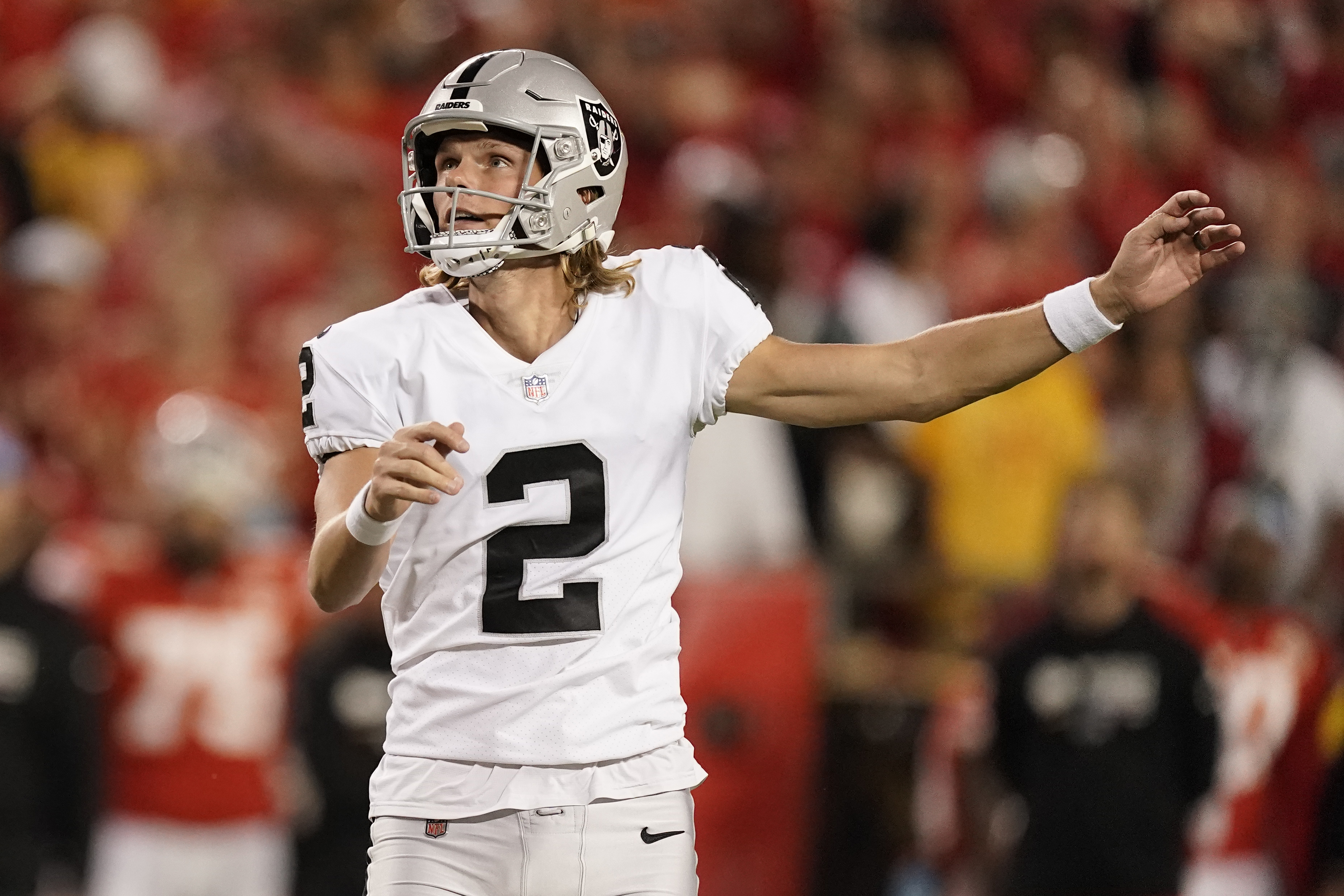 Raiders' Daniel Carlson falls short of NFL field-goal record