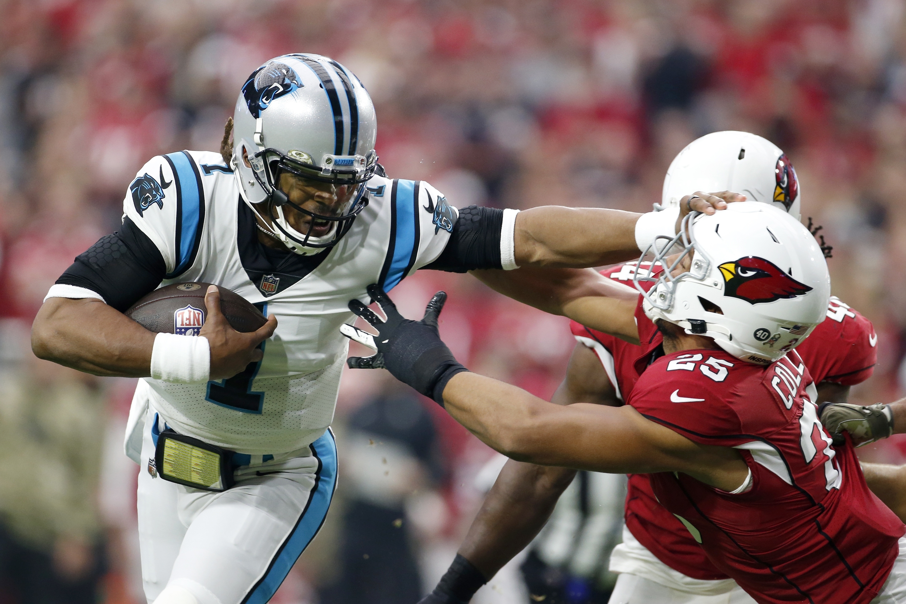 Superman's sequel: Newton leads Panthers over Cards 34-10