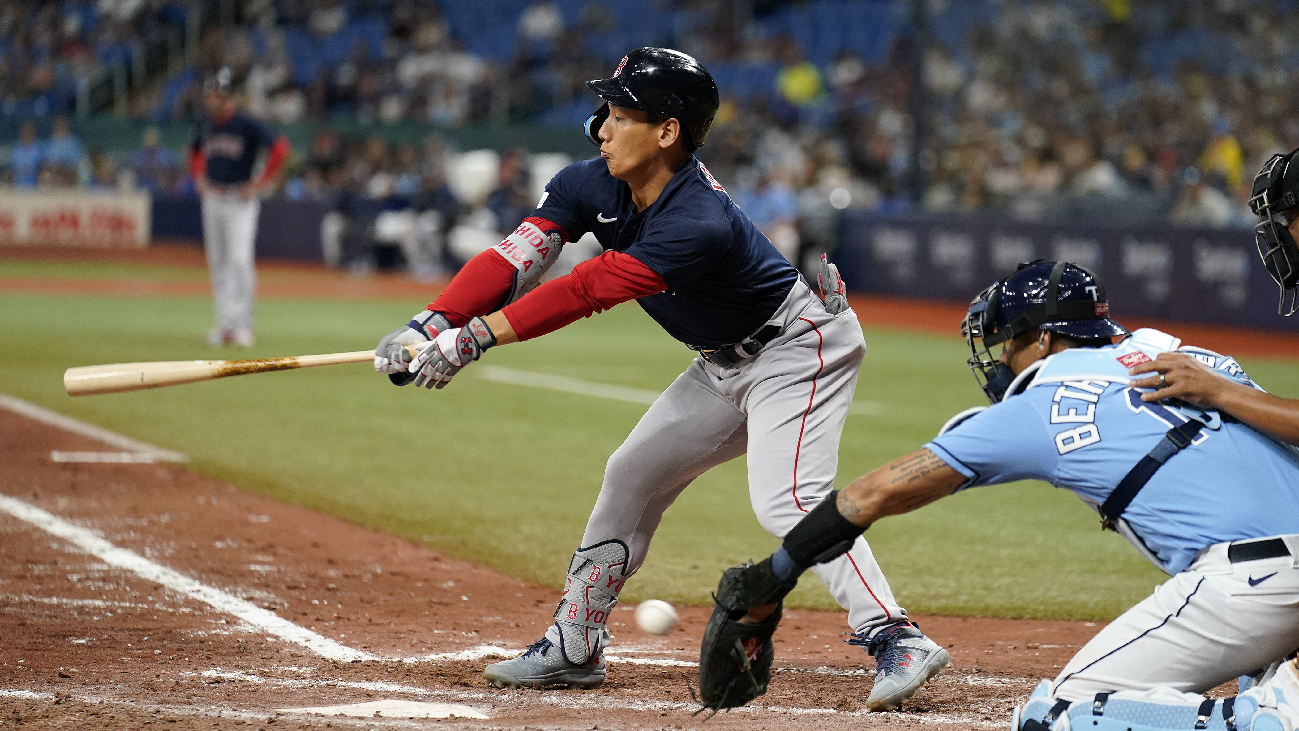 Tampa Bay Rays relief pitcher Jalen Beeks against the New York Yankees  during the seventh inning of a baseball game Saturday, May 6, 2023, in St.  Petersburg, Fla. (AP Photo/Chris O'Meara Stock