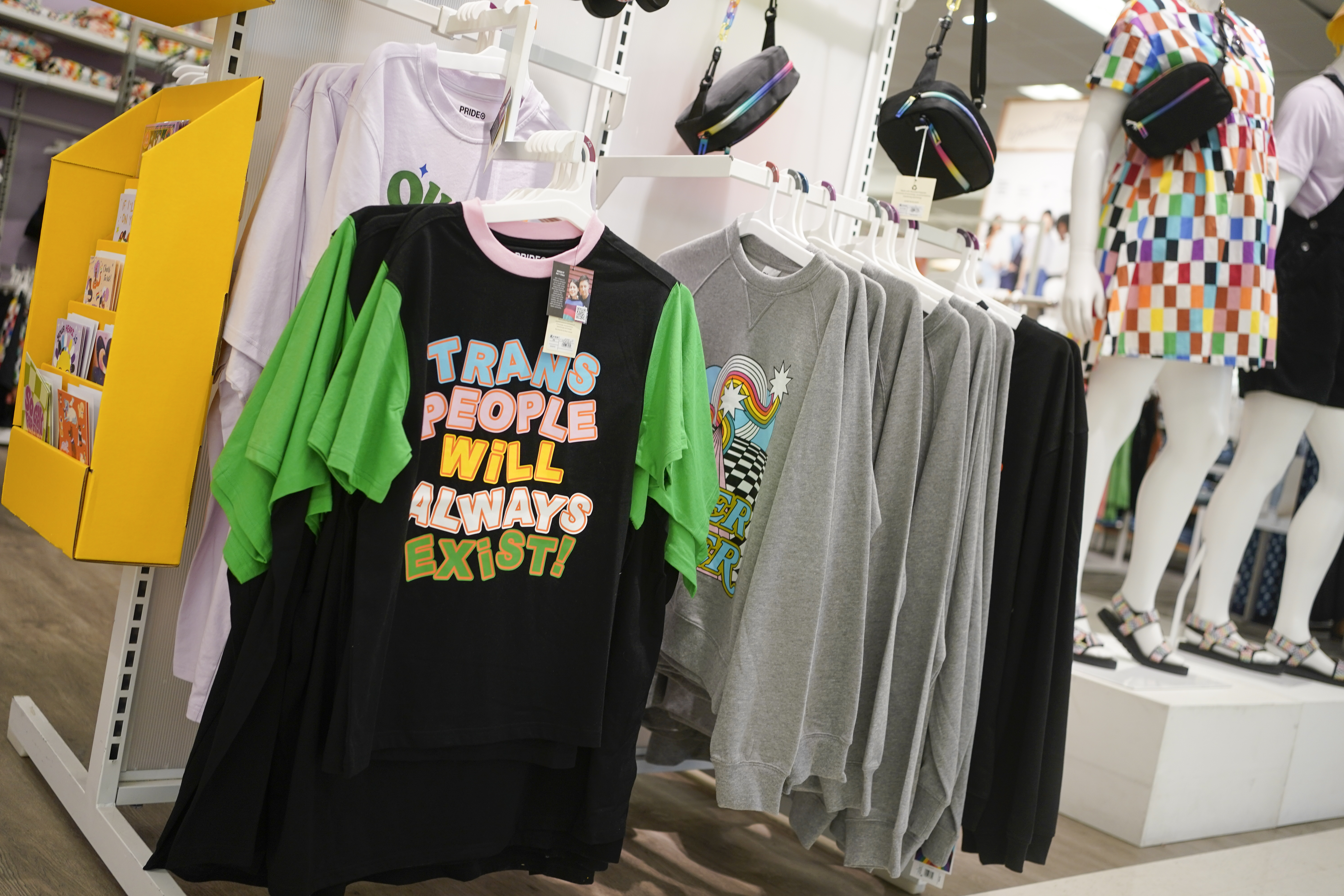 Pride themed merchandise is displayed in a Target store on May 24, 2023 in  Albuquerque, New
