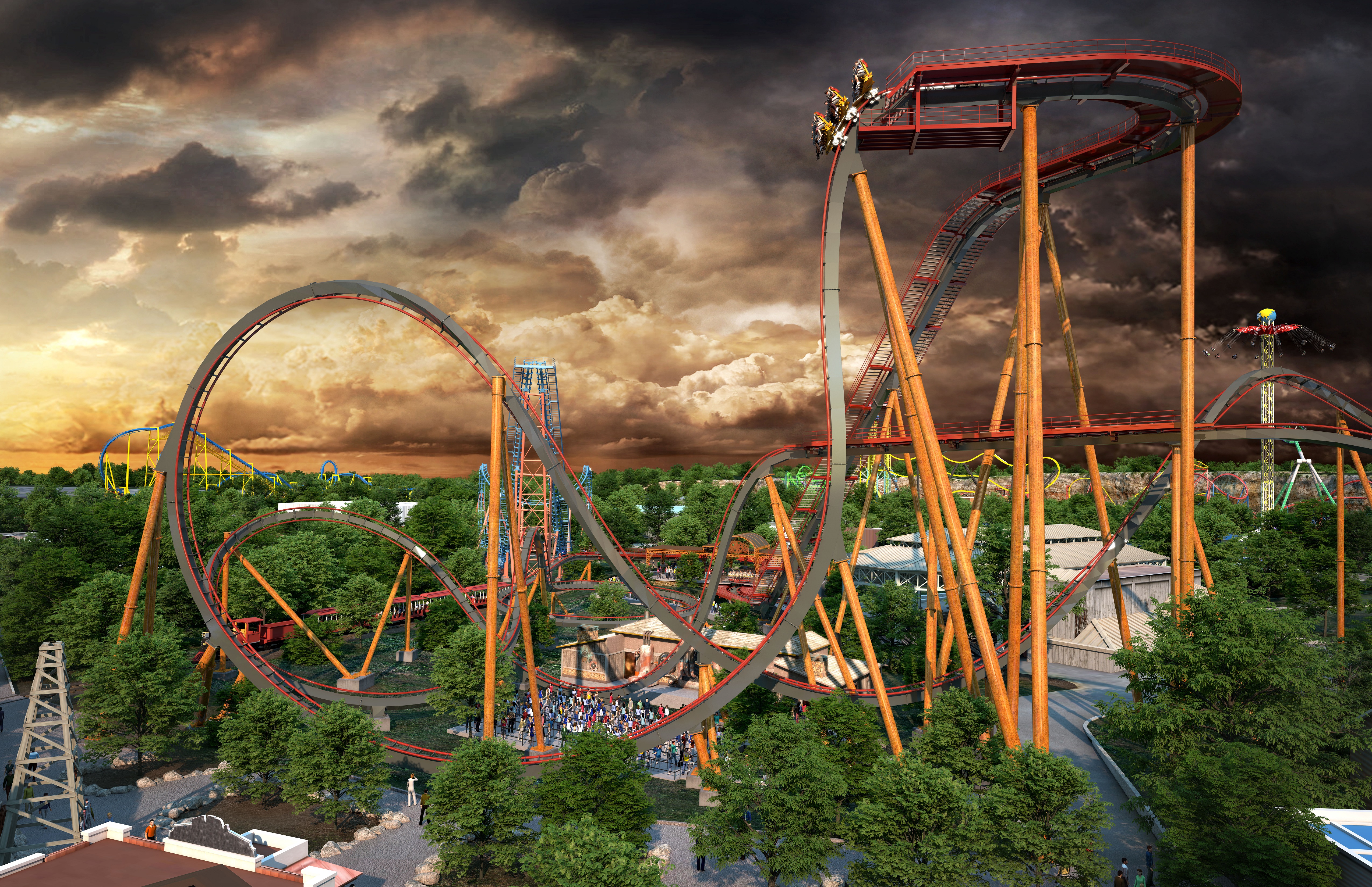 World s Steepest Dive Coaster coming to Six Flags Fiesta Texas in