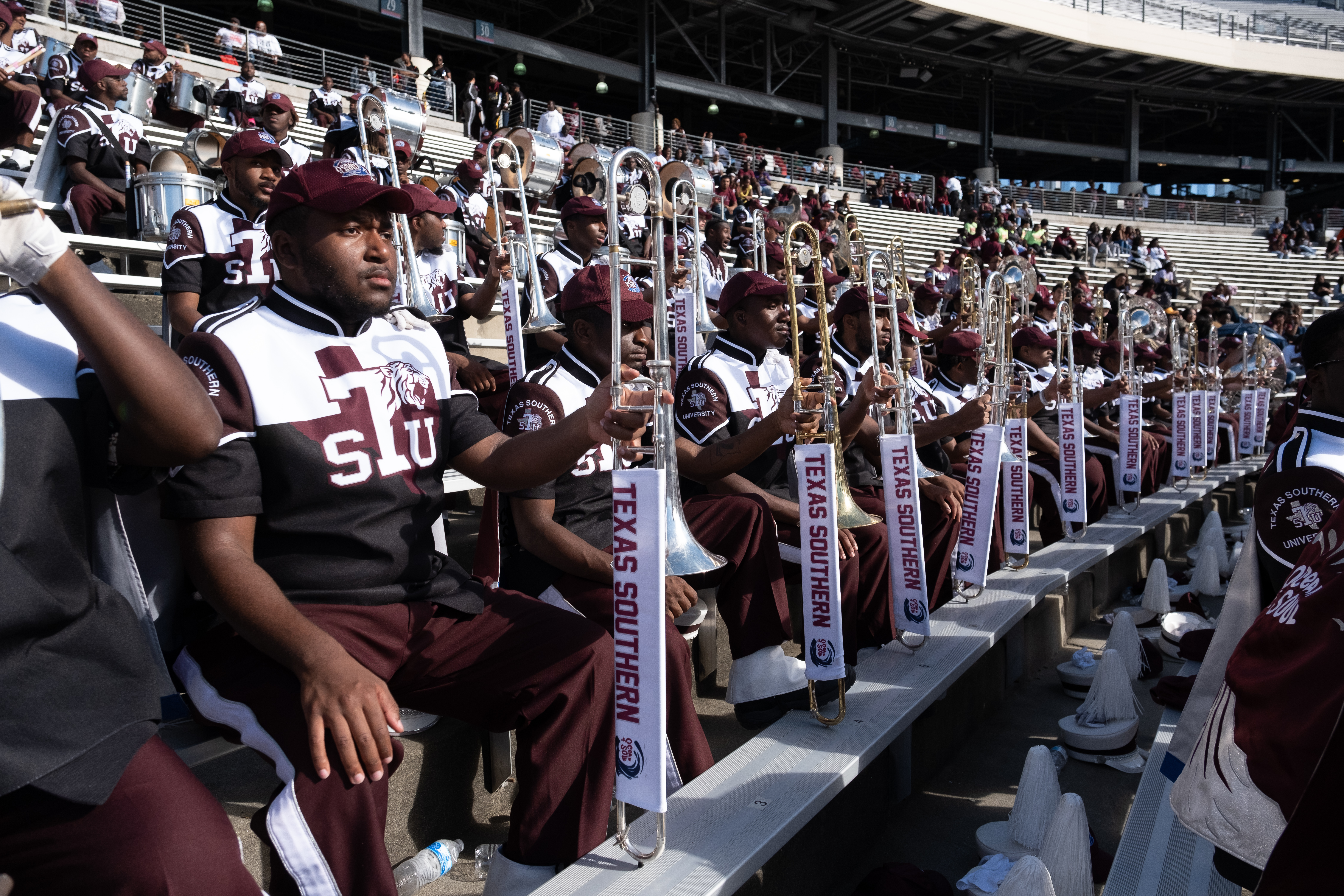 TSU's Ocean of Soul marching band breaking it down at the Astros