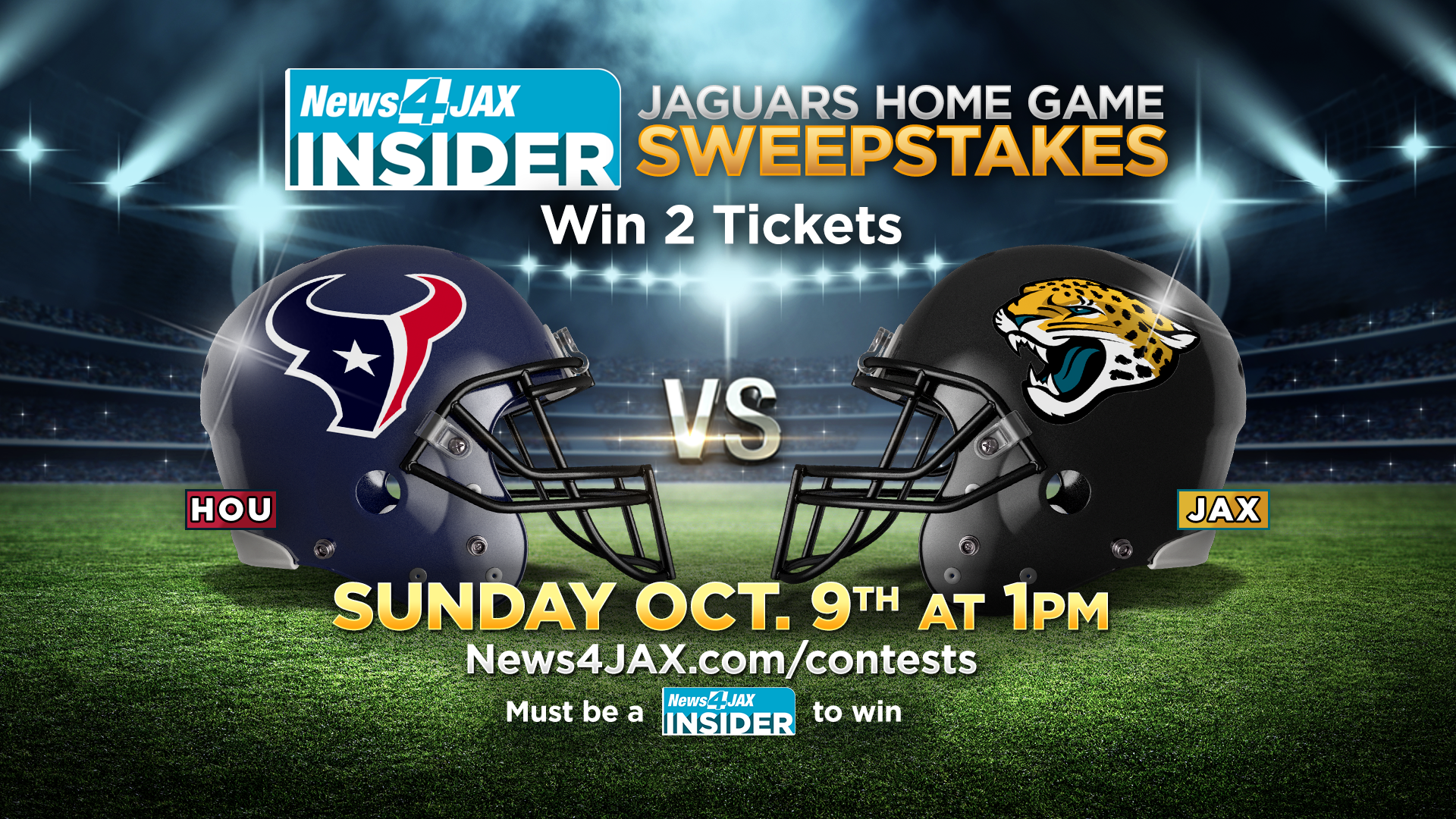 RULES: Cheer on the Jaguars as they take on the Texans