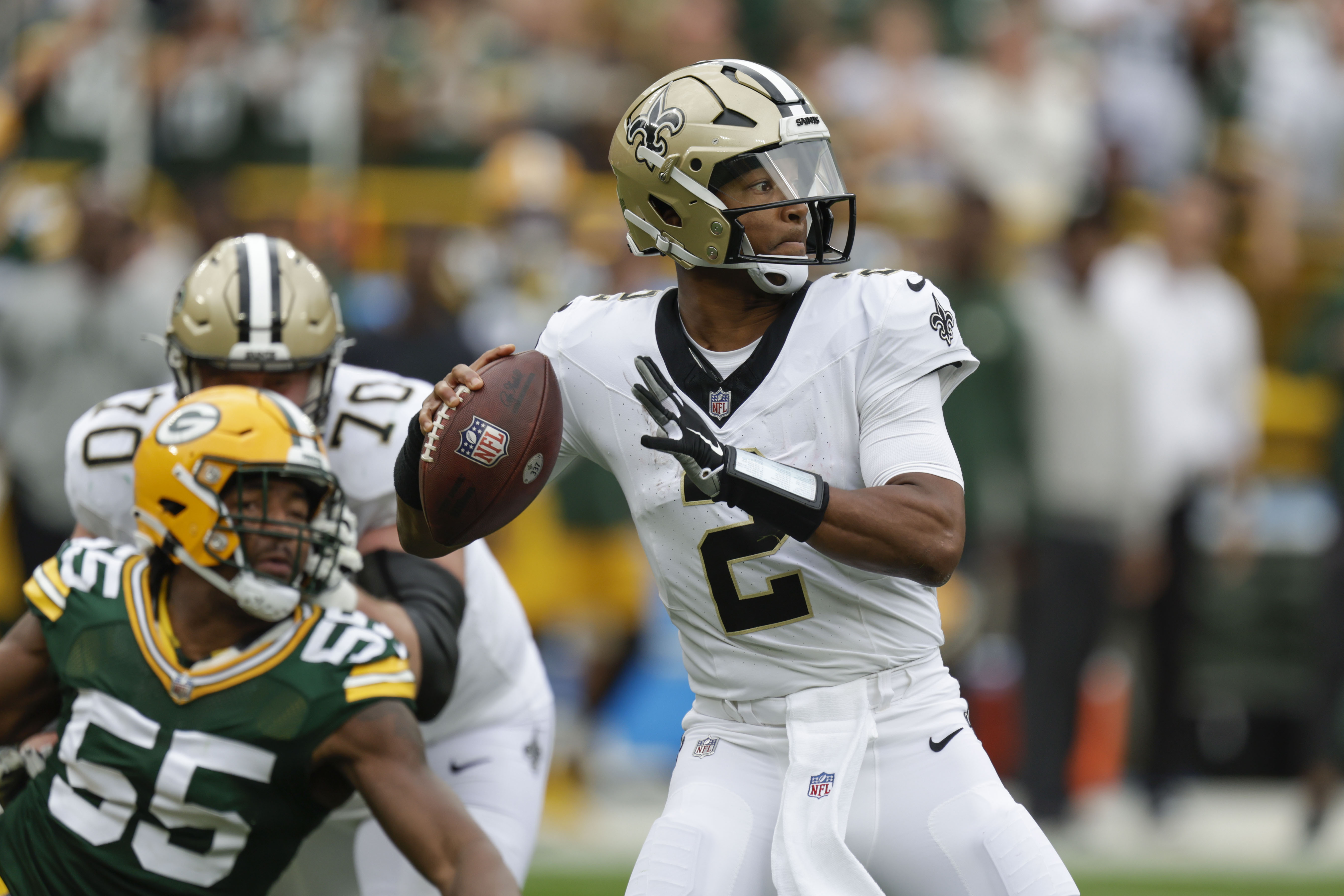 Jordan Love rallies Packers to 18-17 win after Saints lose Derek Carr to  shoulder injury