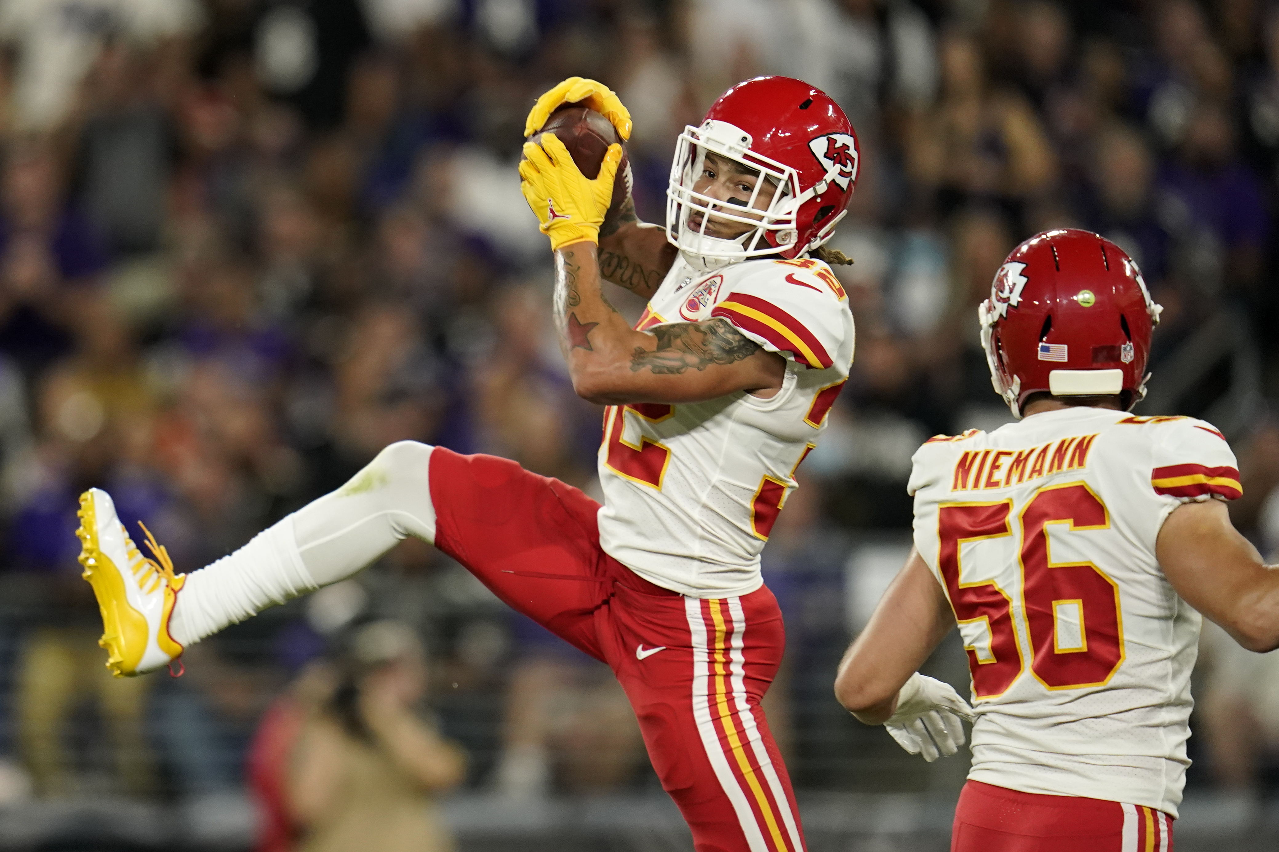 Chiefs' Byron Pringle kick return TD team's 2nd-fastest speed in 2021