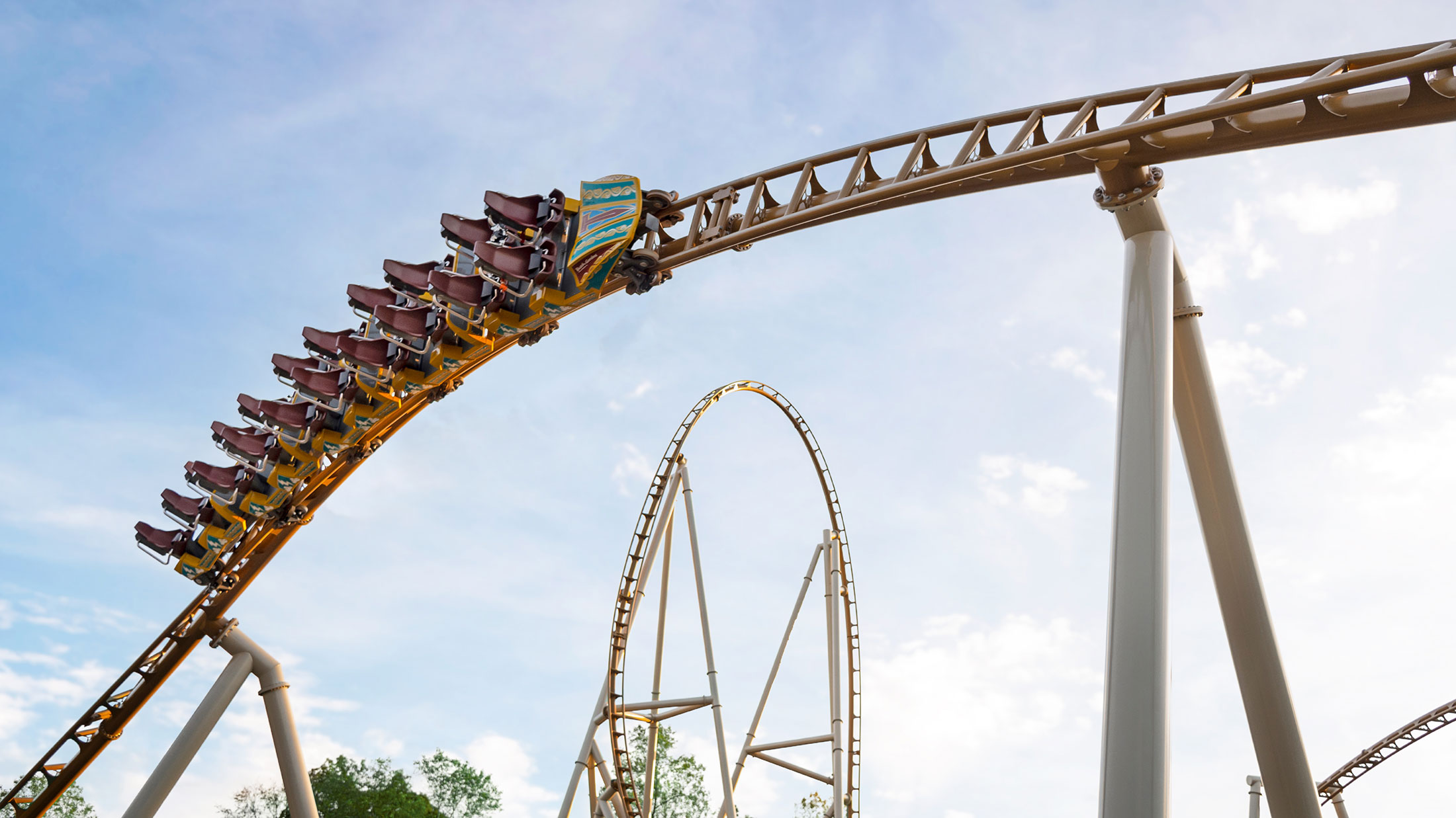 Pantheon, Busch Gardens Williamsburg's newest roller coaster, now open