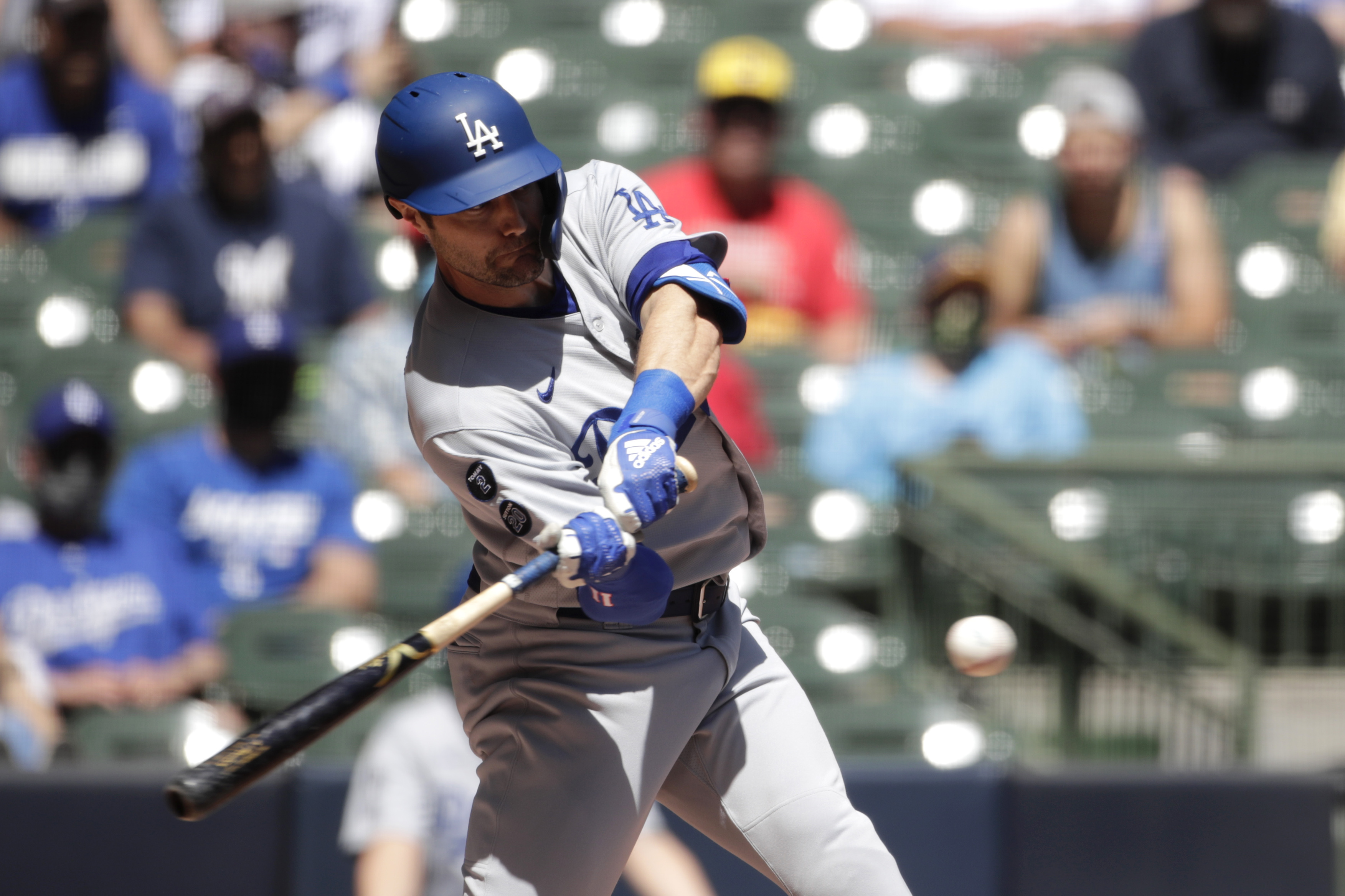 Dodgers' A.J. Pollock replaced by Matt Beaty after 0 for 11 - Los