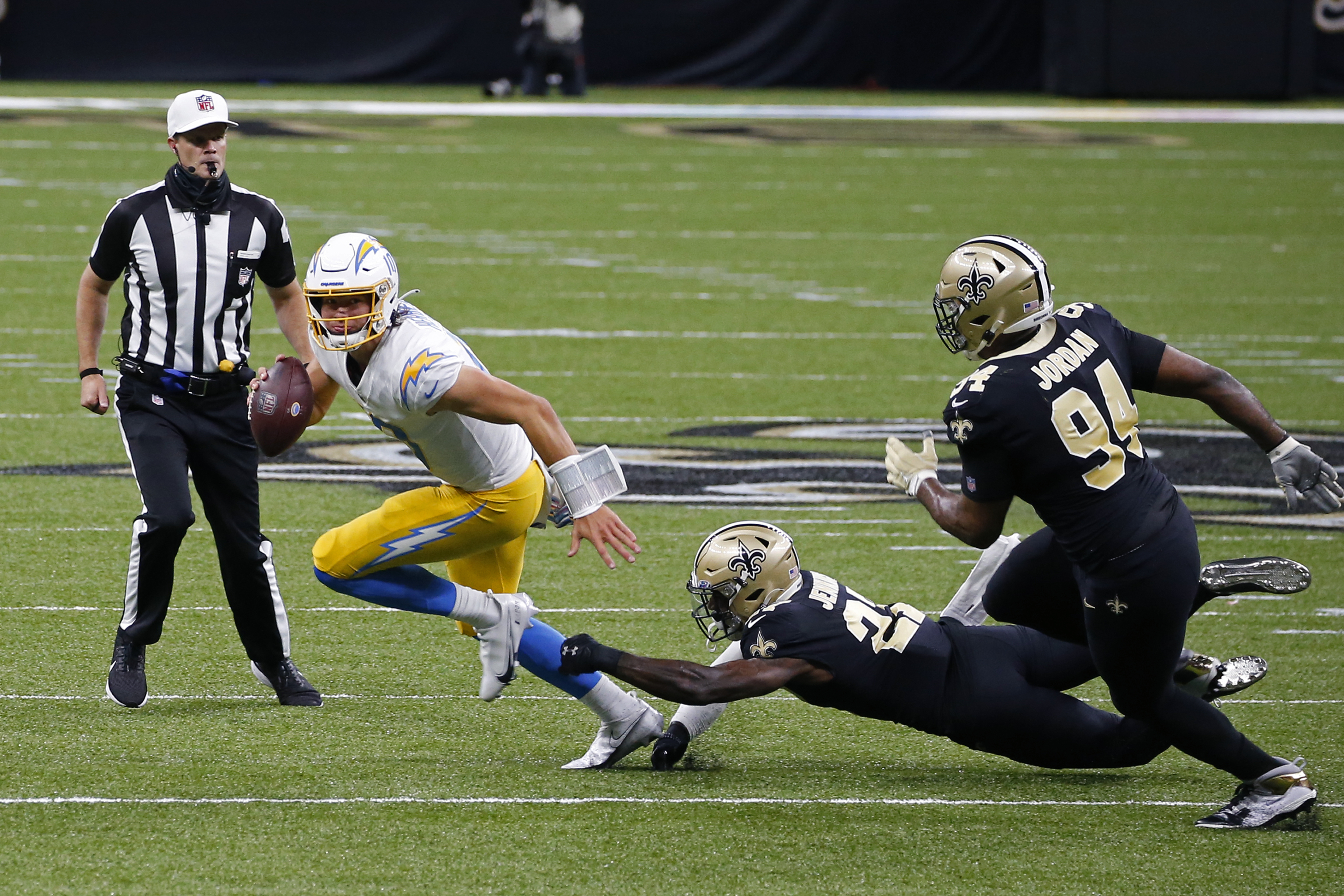 Lutz lifts Saints past hard-luck Chargers, 30-27 in OT