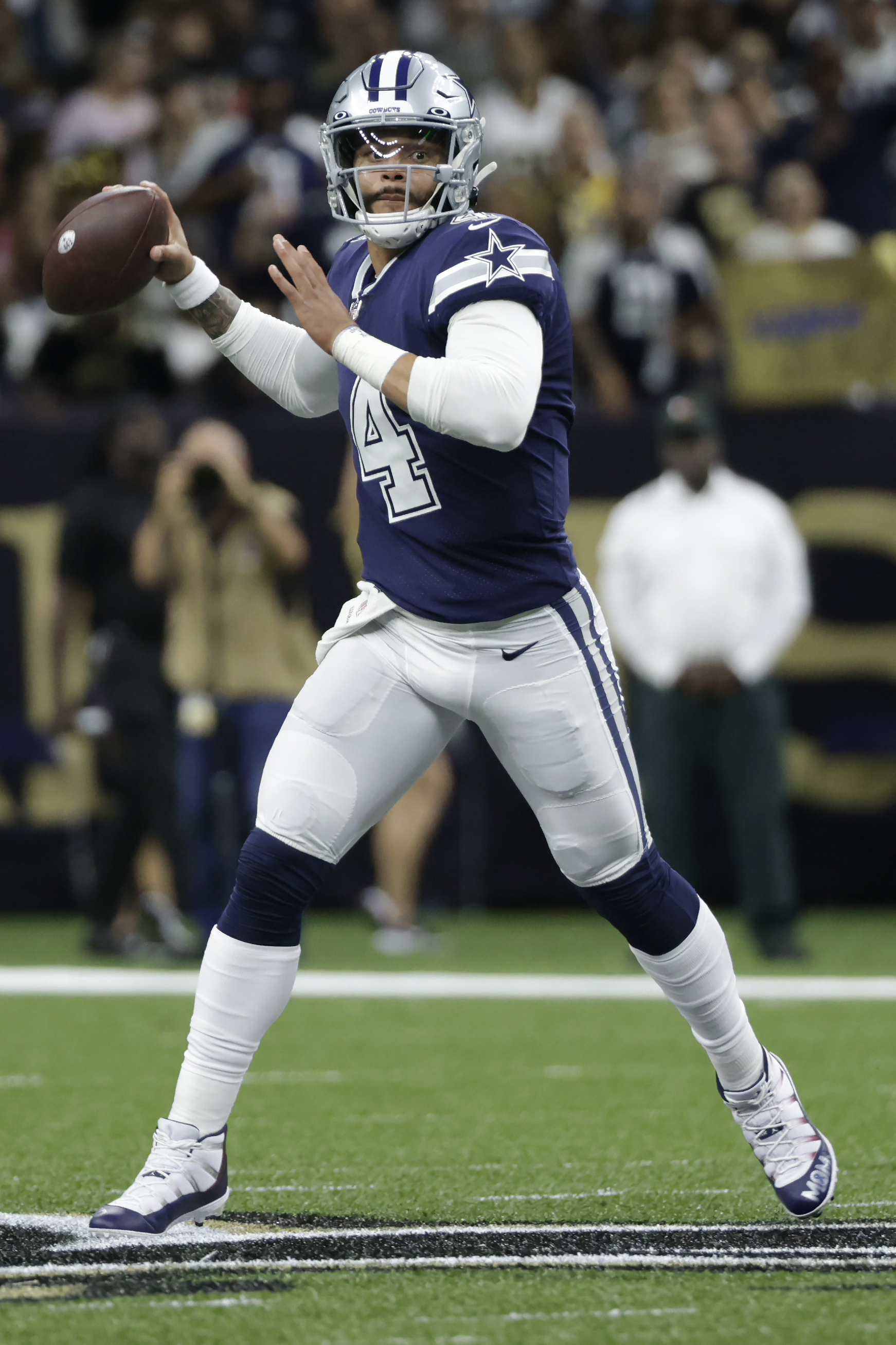 Cowboys pick Taysom off 4 times in 27-17 win over Saints