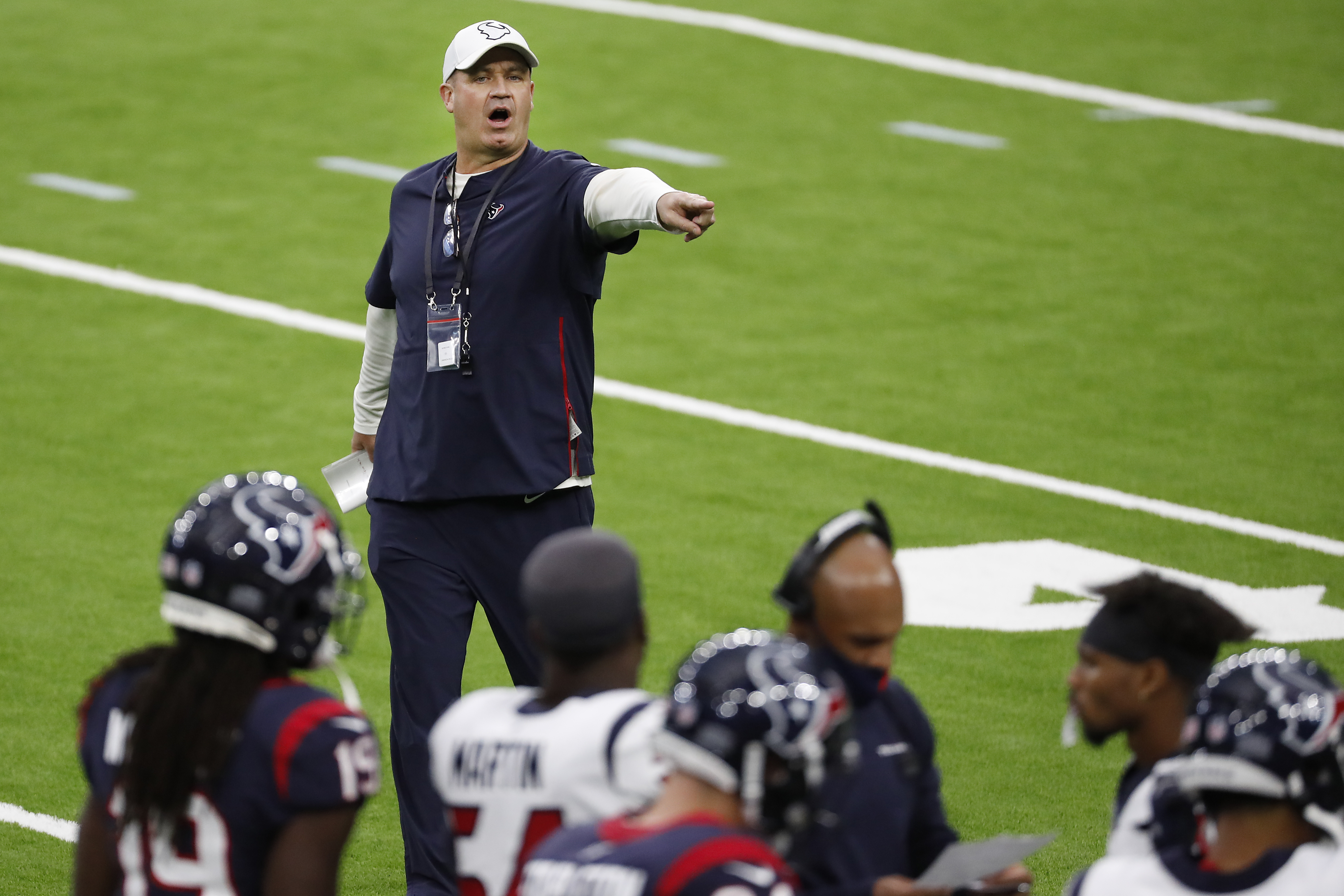 Houston Texans head coach Bill O'Brien speaks during a news