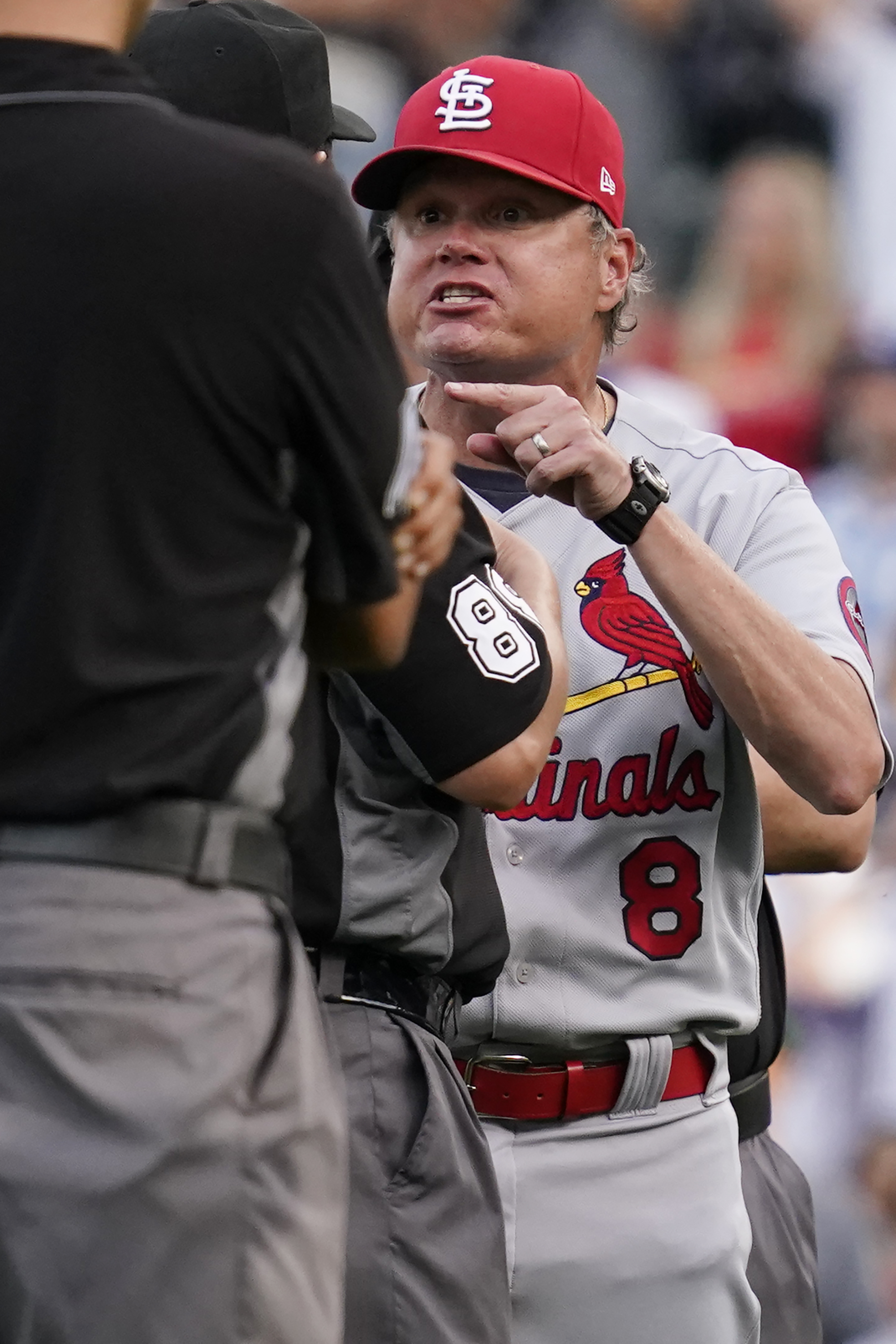 St. Louis Cardinals shortstop Edmundo Sosa throws out Will Craig