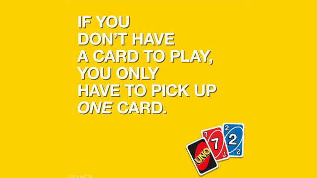 UNO confirms rules of game about skipping turns and the plus two card