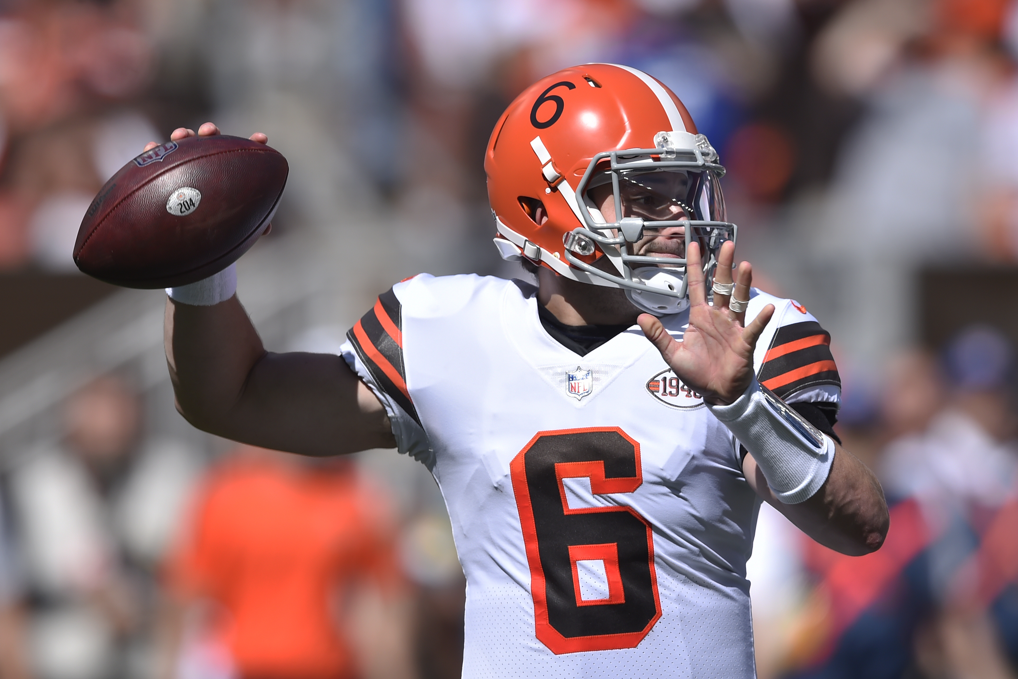 Baker Mayfield dealing with partially torn labrum sustained during