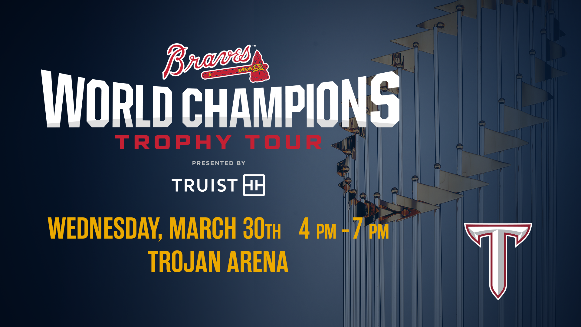 Atlanta Braves taking World Series trophy on the road on 151-stop tour