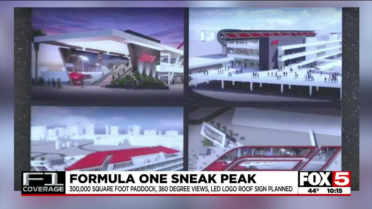 New Las Vegas F1 Grand Prix rendering shows West Harmon Zone grandstands