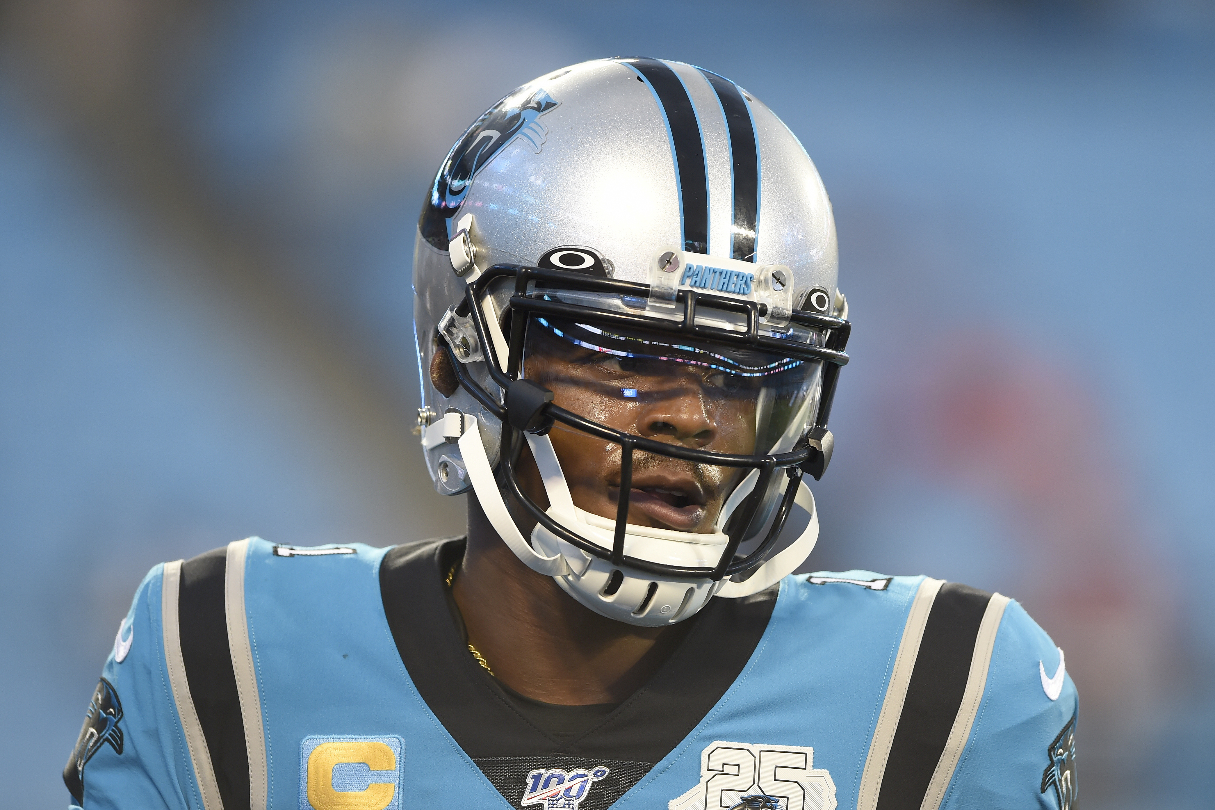 Cam Newton: Carolina Panthers QB sees foot specialist in Green Bay