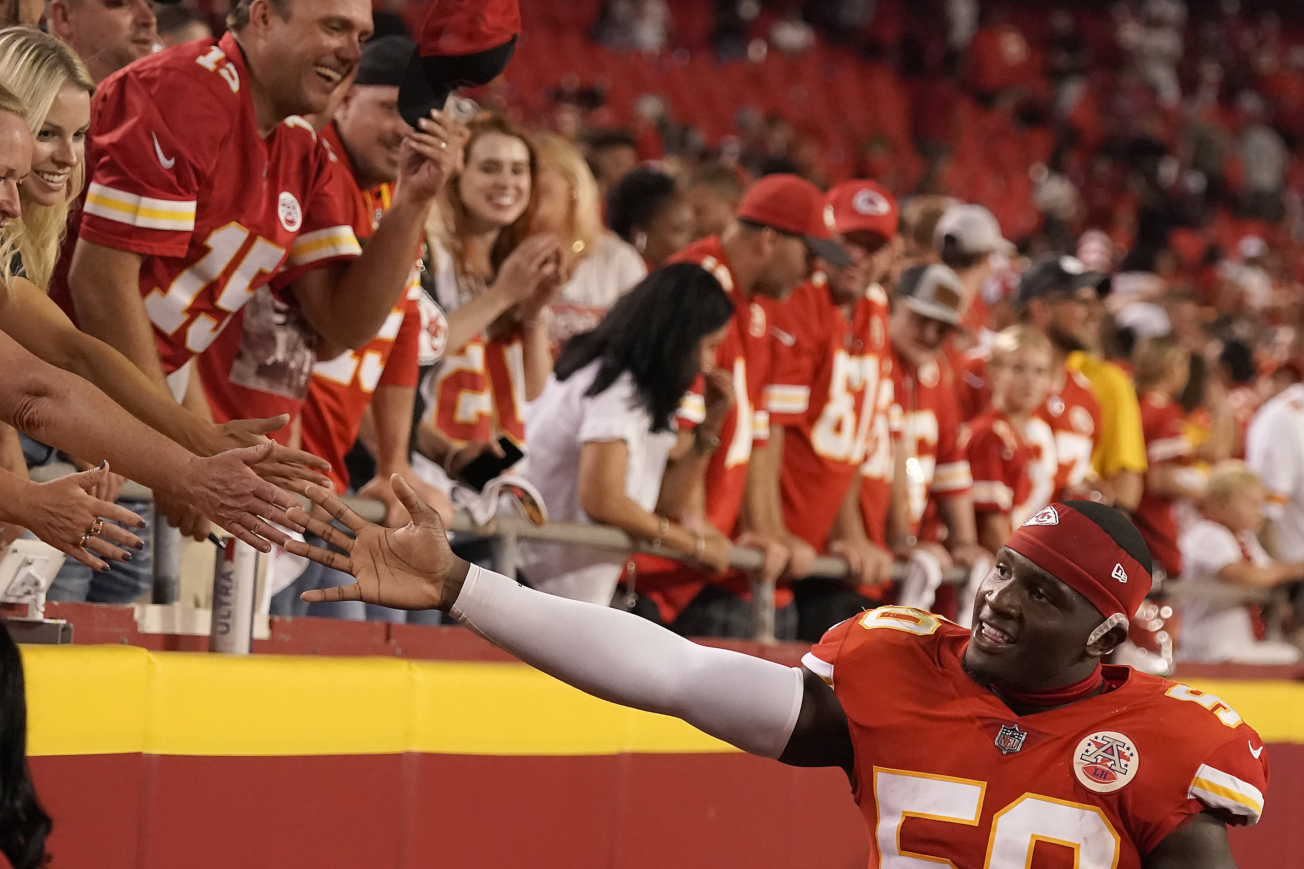 Kansas City Chiefs' Jaylen Watson returns Justin Herbert interception 99  yards for a TD