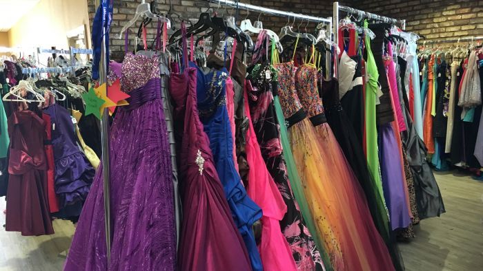 LCHS students providing prom dresses at Dream Center event LCHS students providing prom dresses at Dream Center event