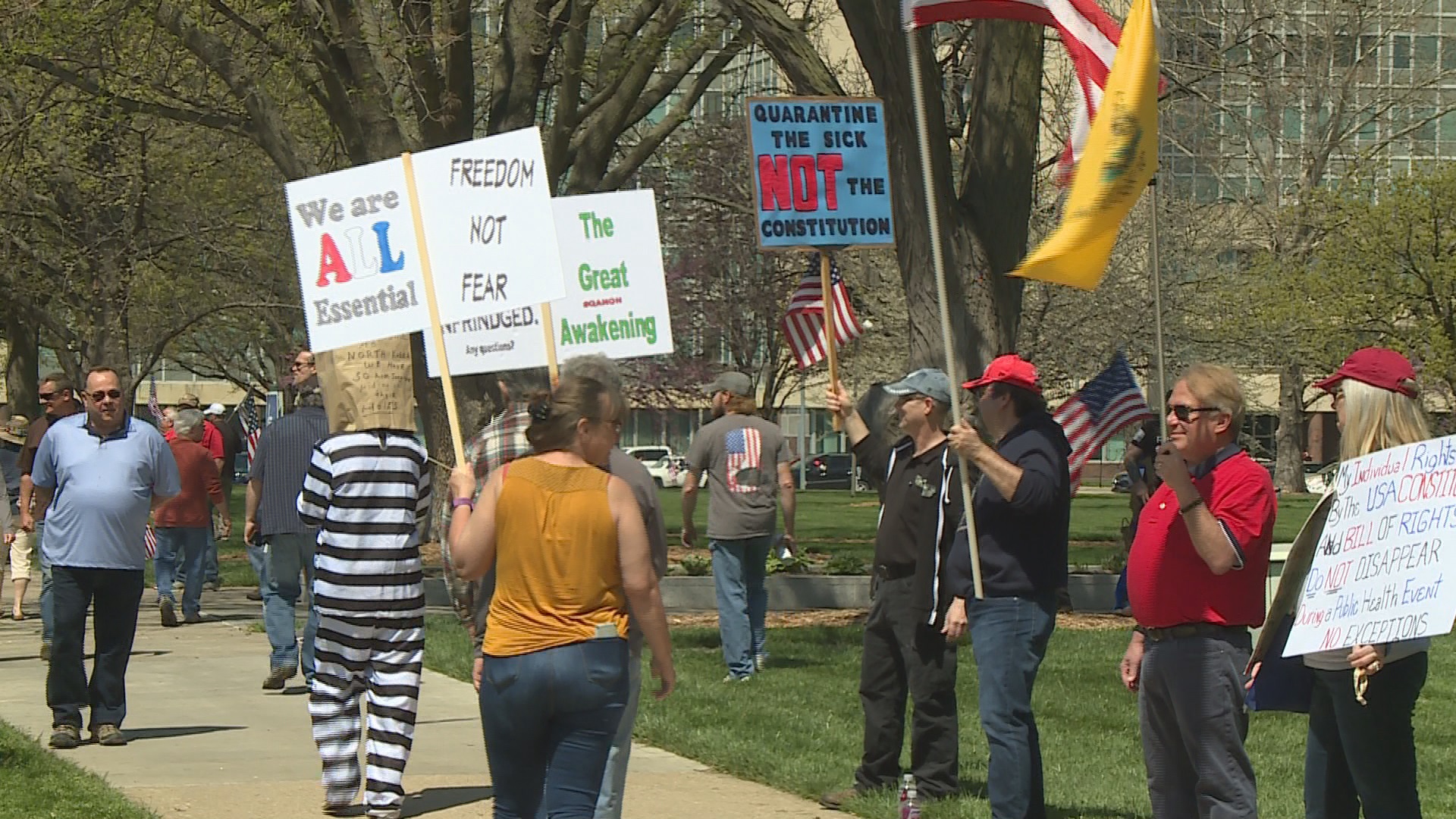Protesters Urge Gov Kelly To Lift Stay At Home Order In Kansas