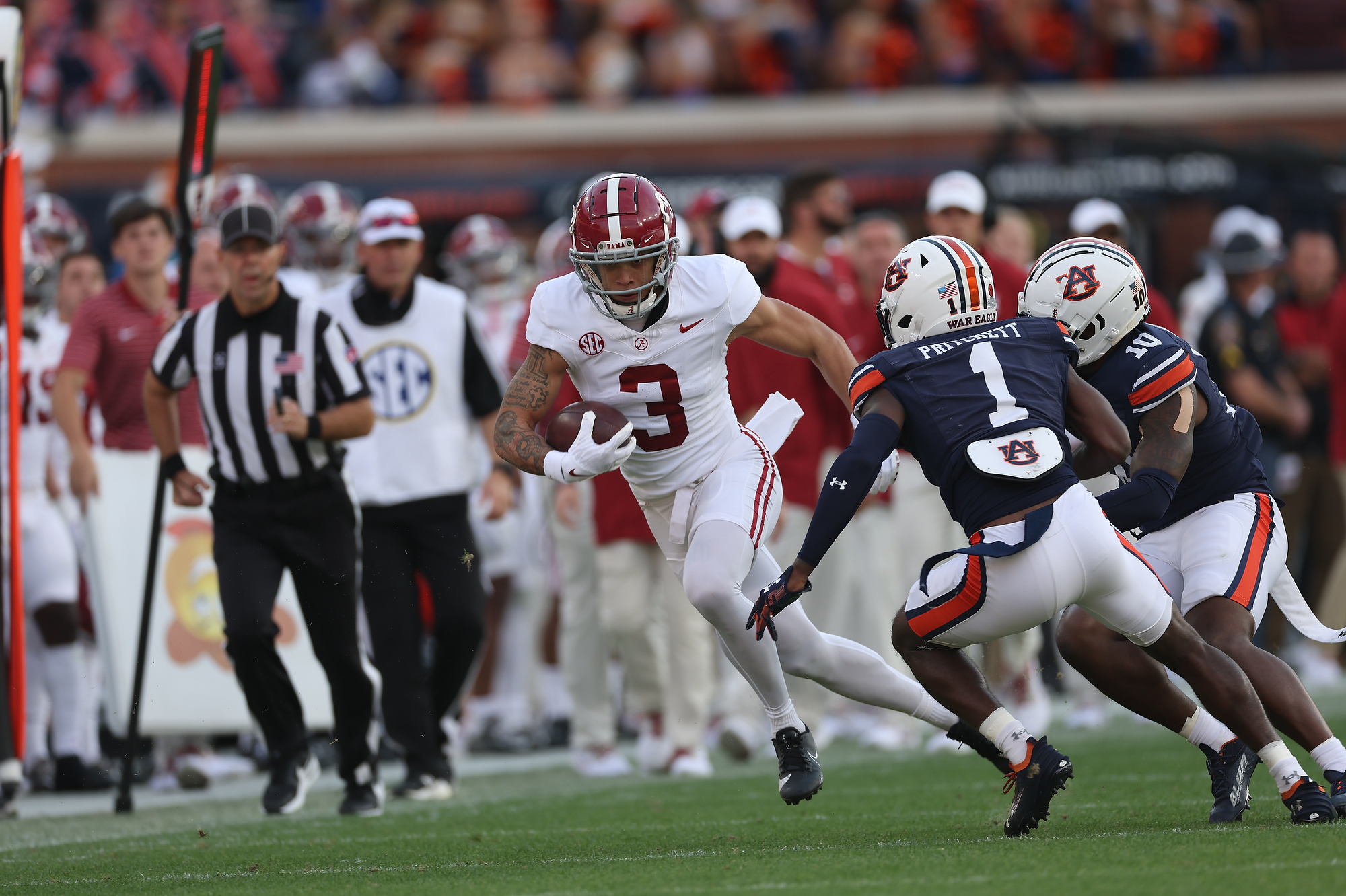 Alabama seeks more big plays from WR Jermaine Burton in Rose Bowl