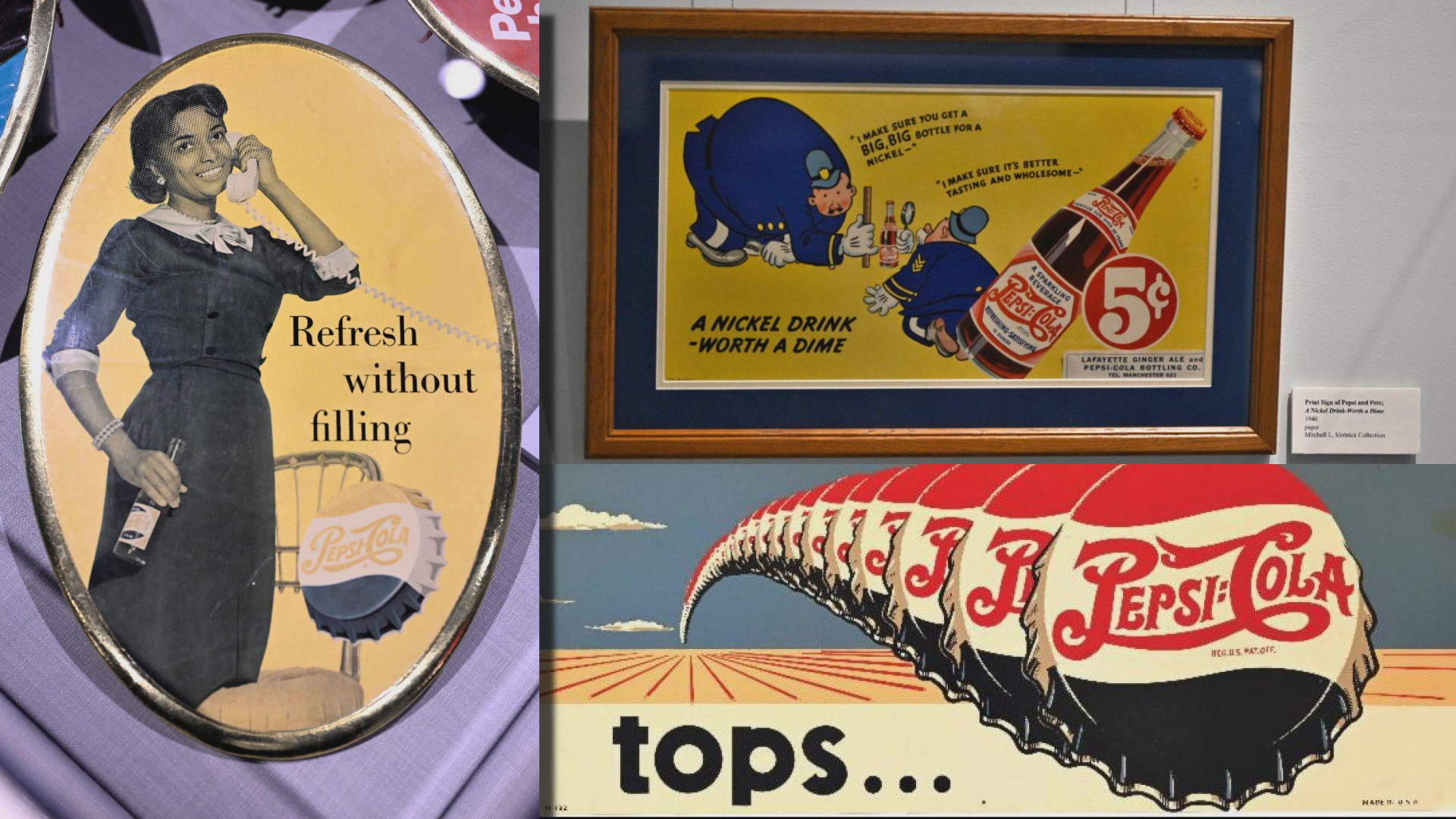 Pepsi-Cola vintage sign exhibit open in New Bern