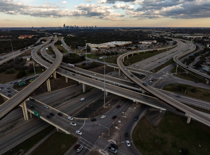 Highway Interchange Houston Texas