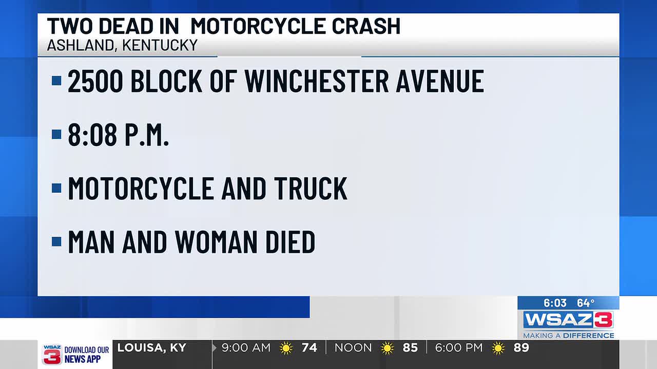 2 dead in motorcycle crash