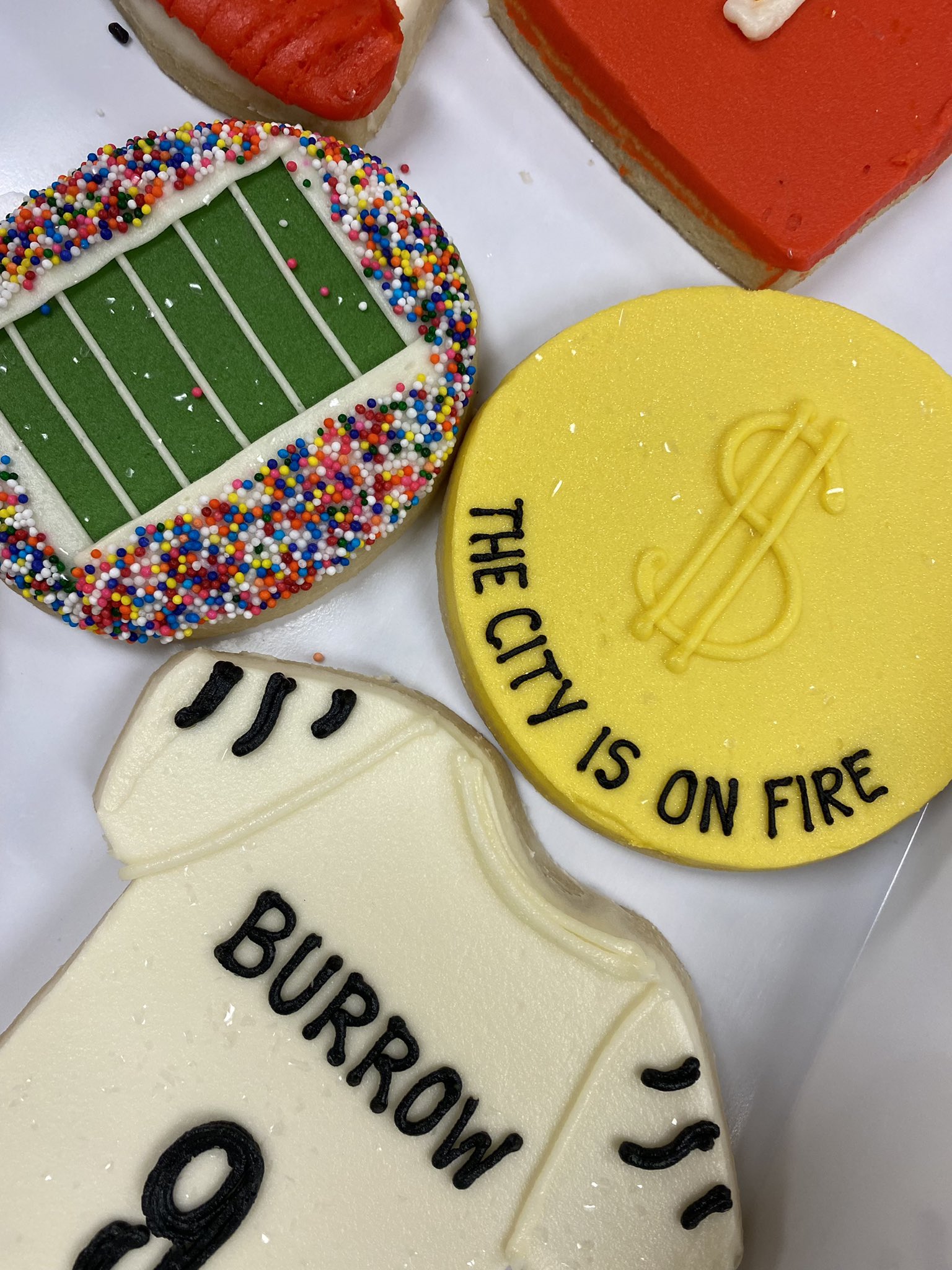 NFL Cincinnati Bengals Custom Message Cookies