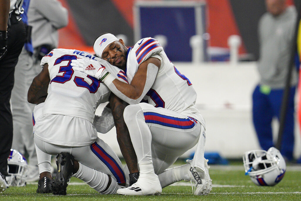 Damar Hamlin: Buffalo Bills safety showing 'remarkable improvement