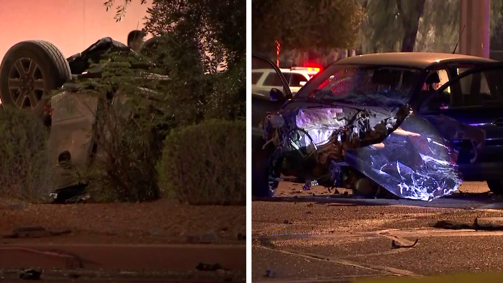 Speeding driver dies in fiery north Phoenix crash, police say
