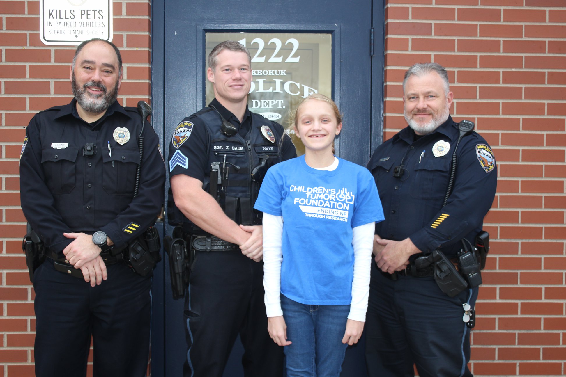 Keokuk Police Department Donates Over 900 To Children S Tumor Foundation - playing roblox the streets as a police officer