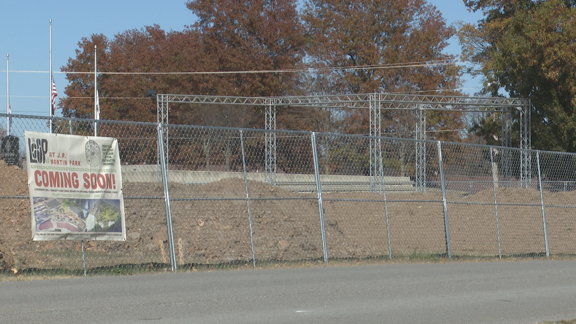 Construction is underway for event space, food truck area at Republic park