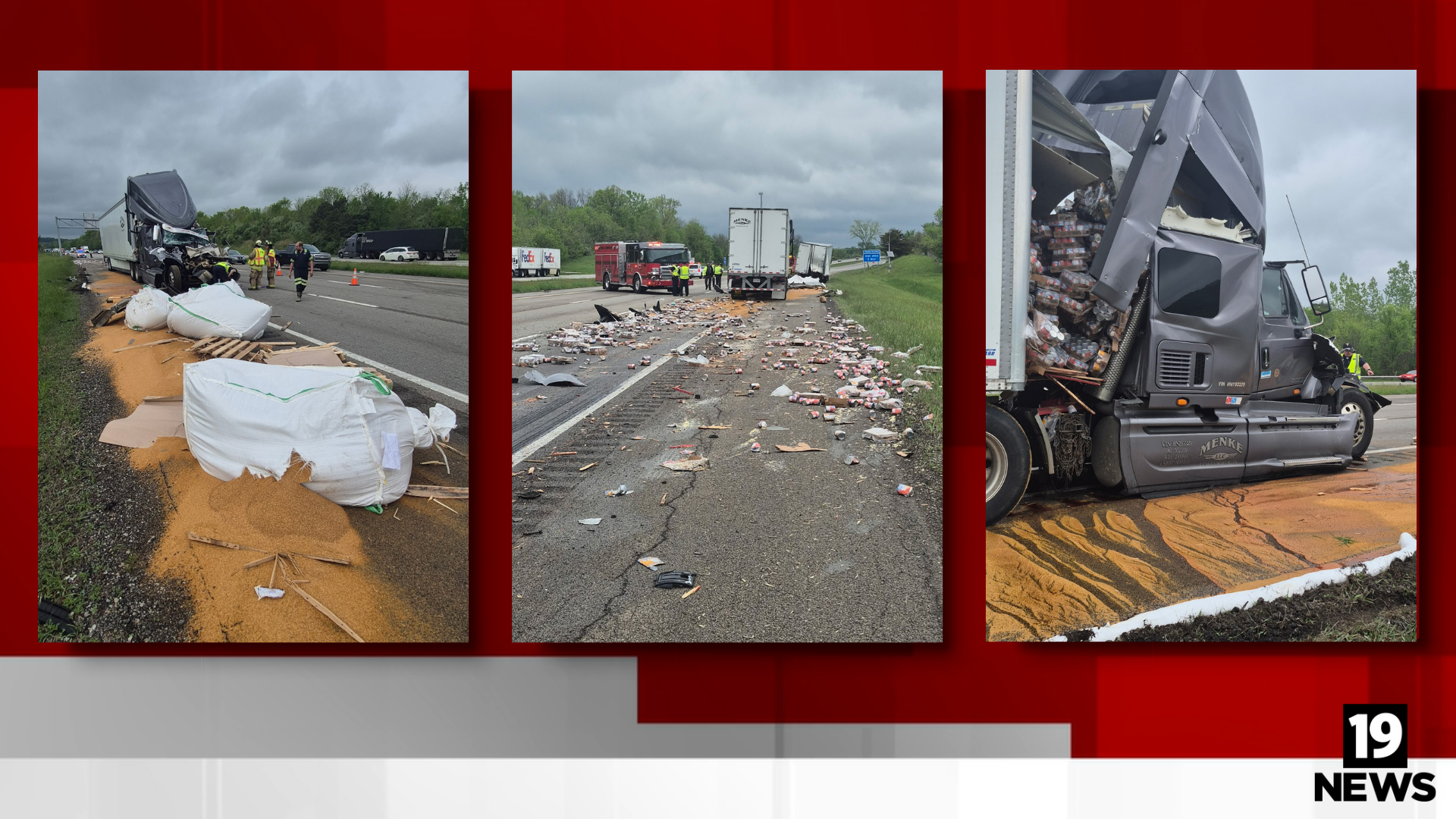 A Dead Giveaway - Now Is Nothing【輸入盤】 I-71 littered with cans of soup, grain after 2 semi-trucks crash