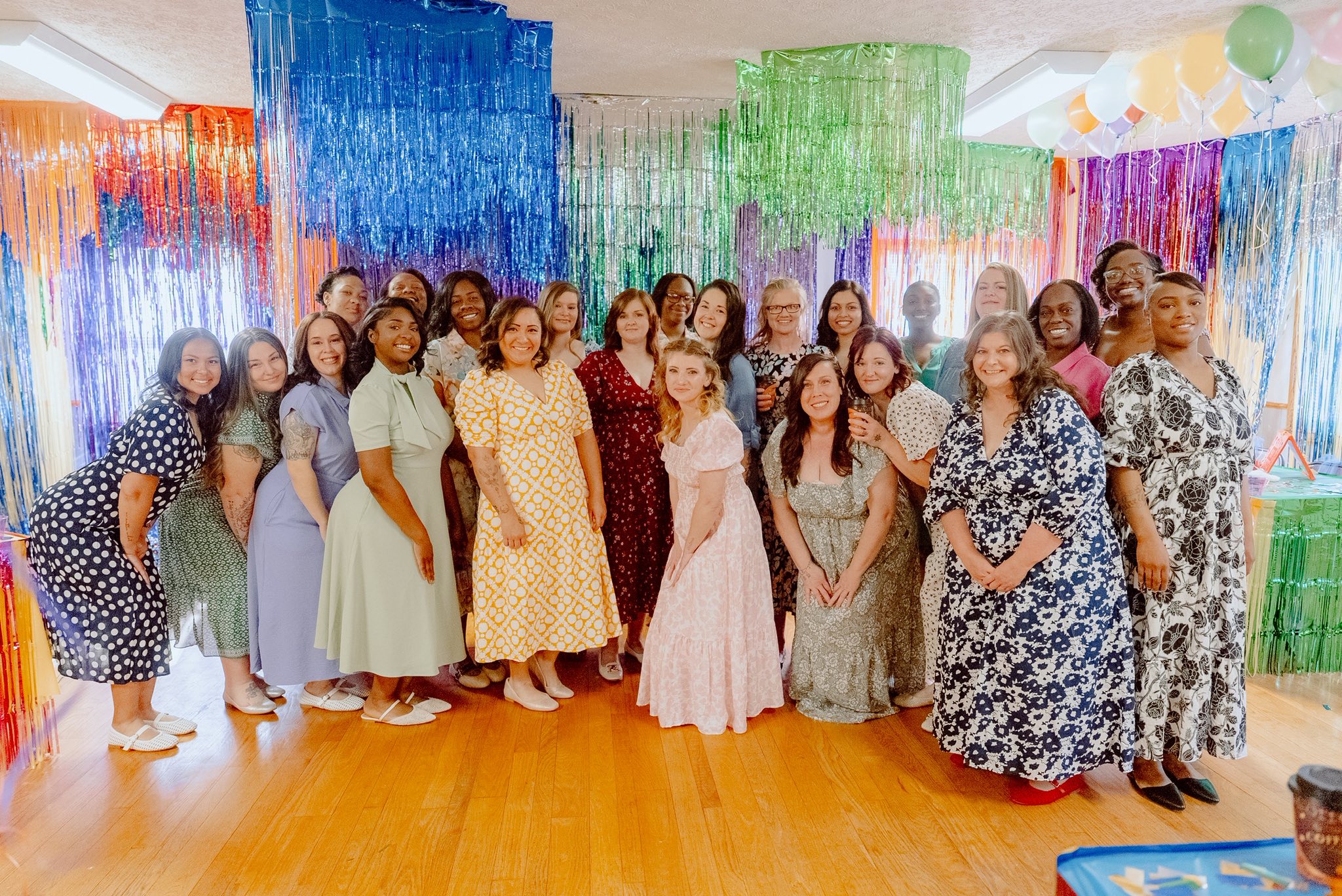 Incarcerated mothers in Easter dresses reunite with their children at Federal Prison Camp Alderson in West Virginia through God Behind Bars ministry