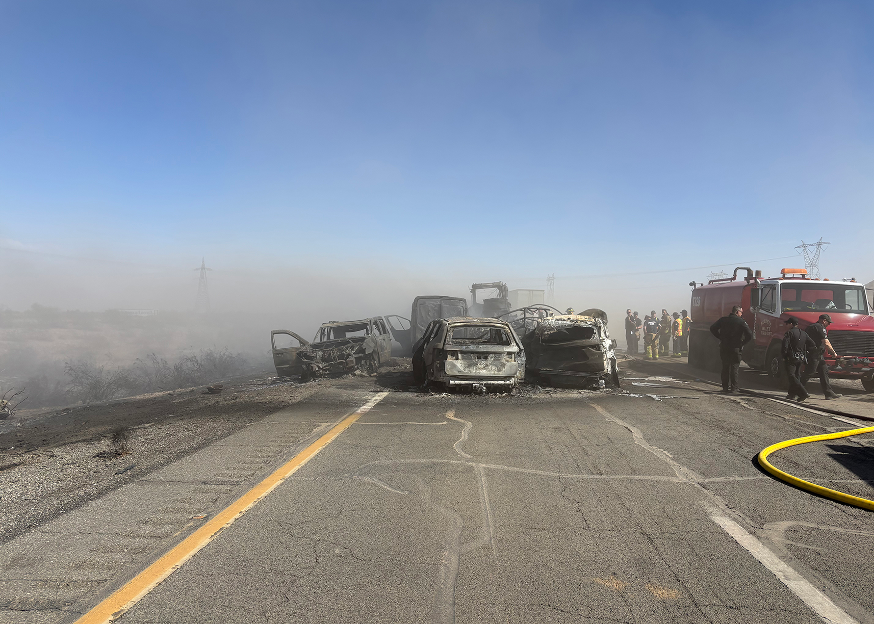 4 dead, multiple injured in fiery chain-reaction crash possibly