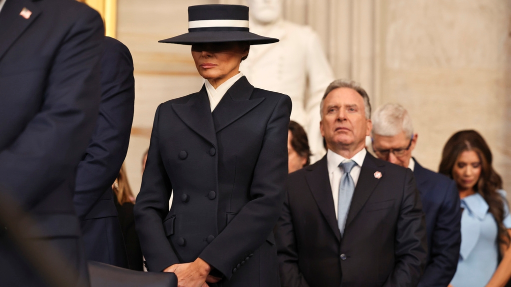 First Lady Melania Trump opts for shielded look on Inauguration Day