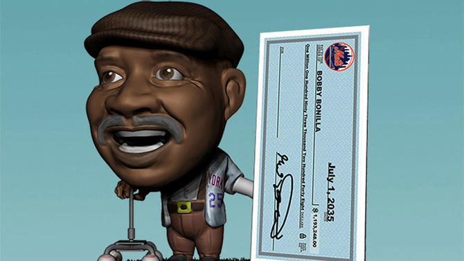 The Bobblehead Project: Bobby Bonilla cashing Mets' checks in 2035