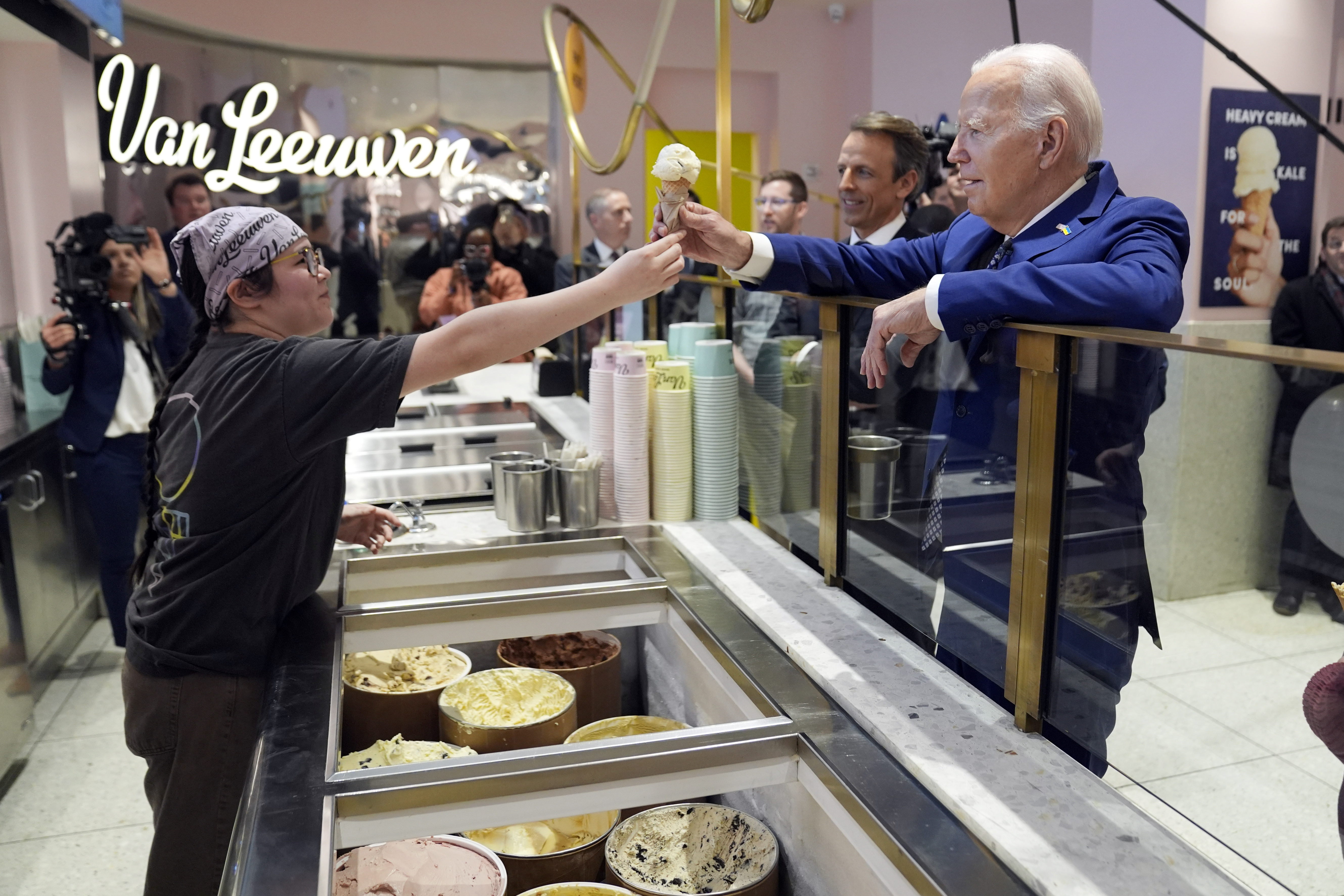 Biden press conference 2025 icecream