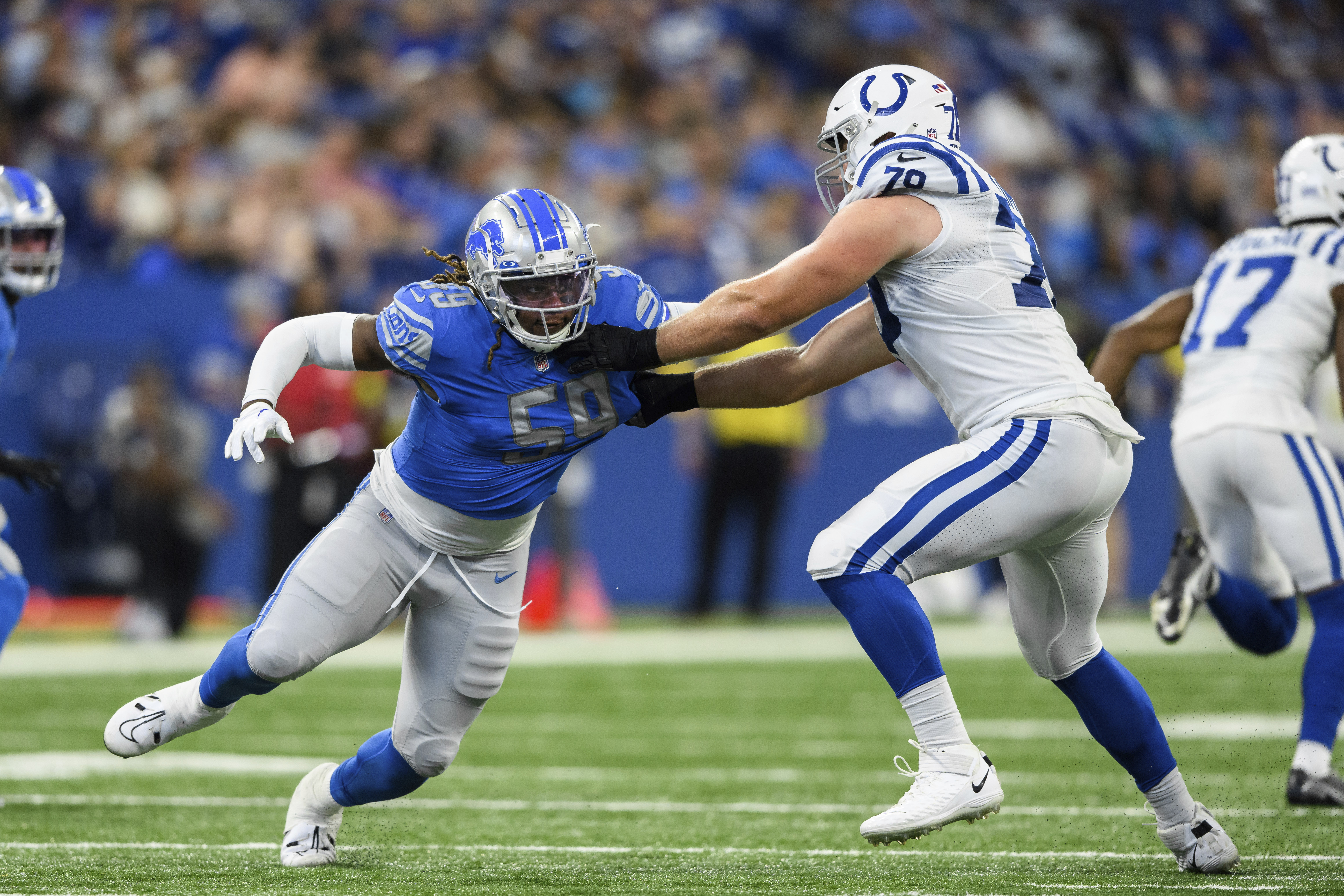 Detroit Lions sign James Houston to active roster, place Charles