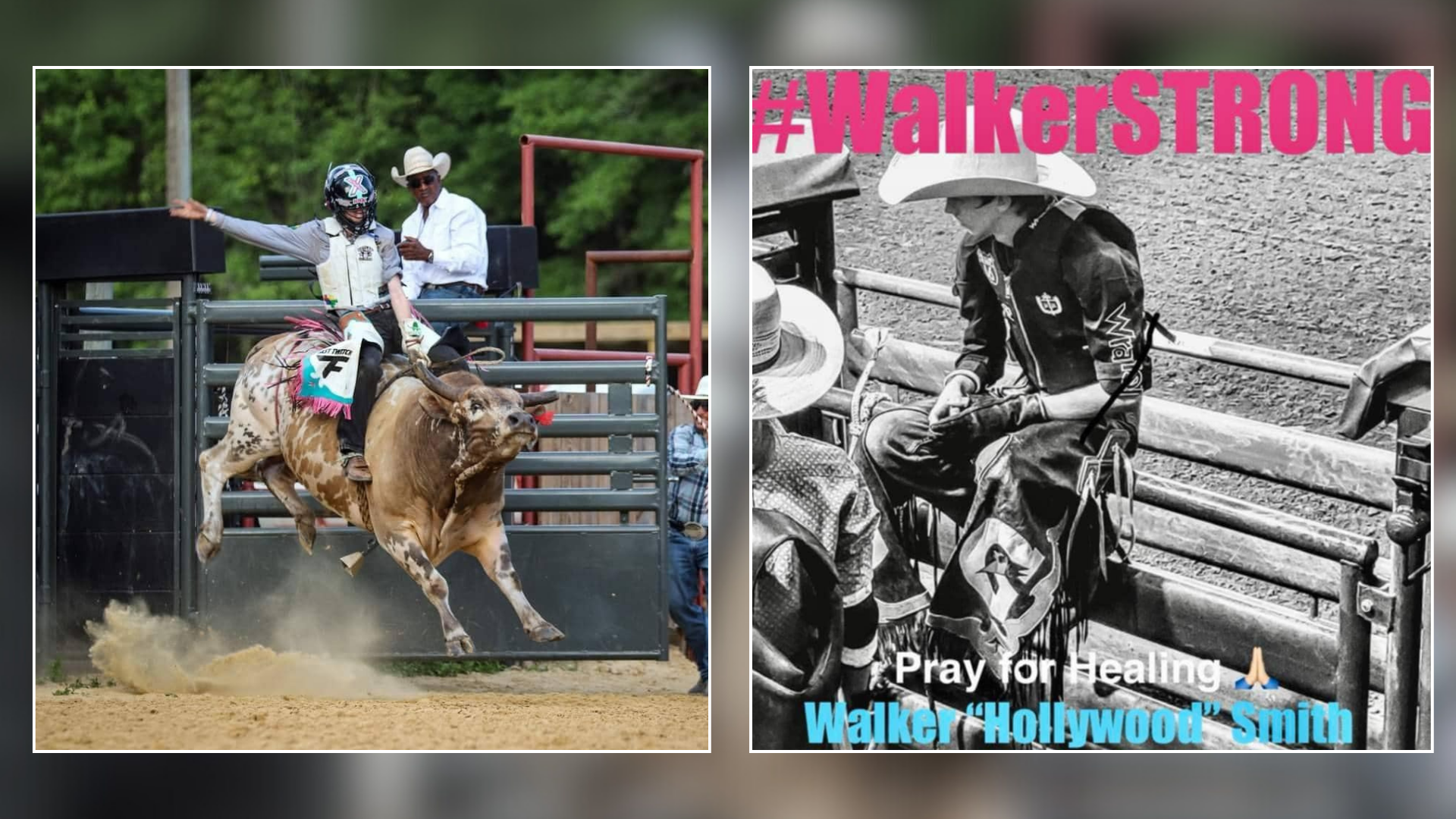 Tallahassee teen bull rider Walker Hollywood Smith in critical 