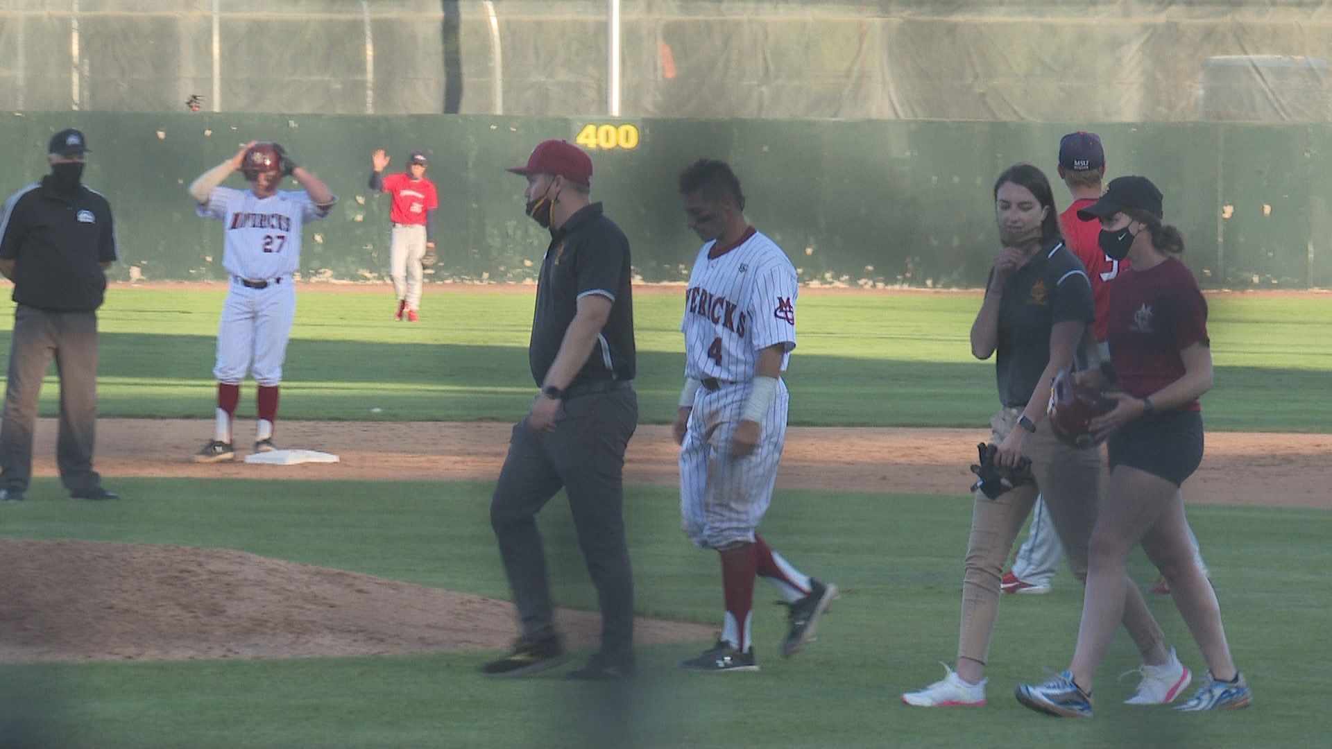 Doyle scores from 2nd on wild pitch by outfielder-turned-pitcher