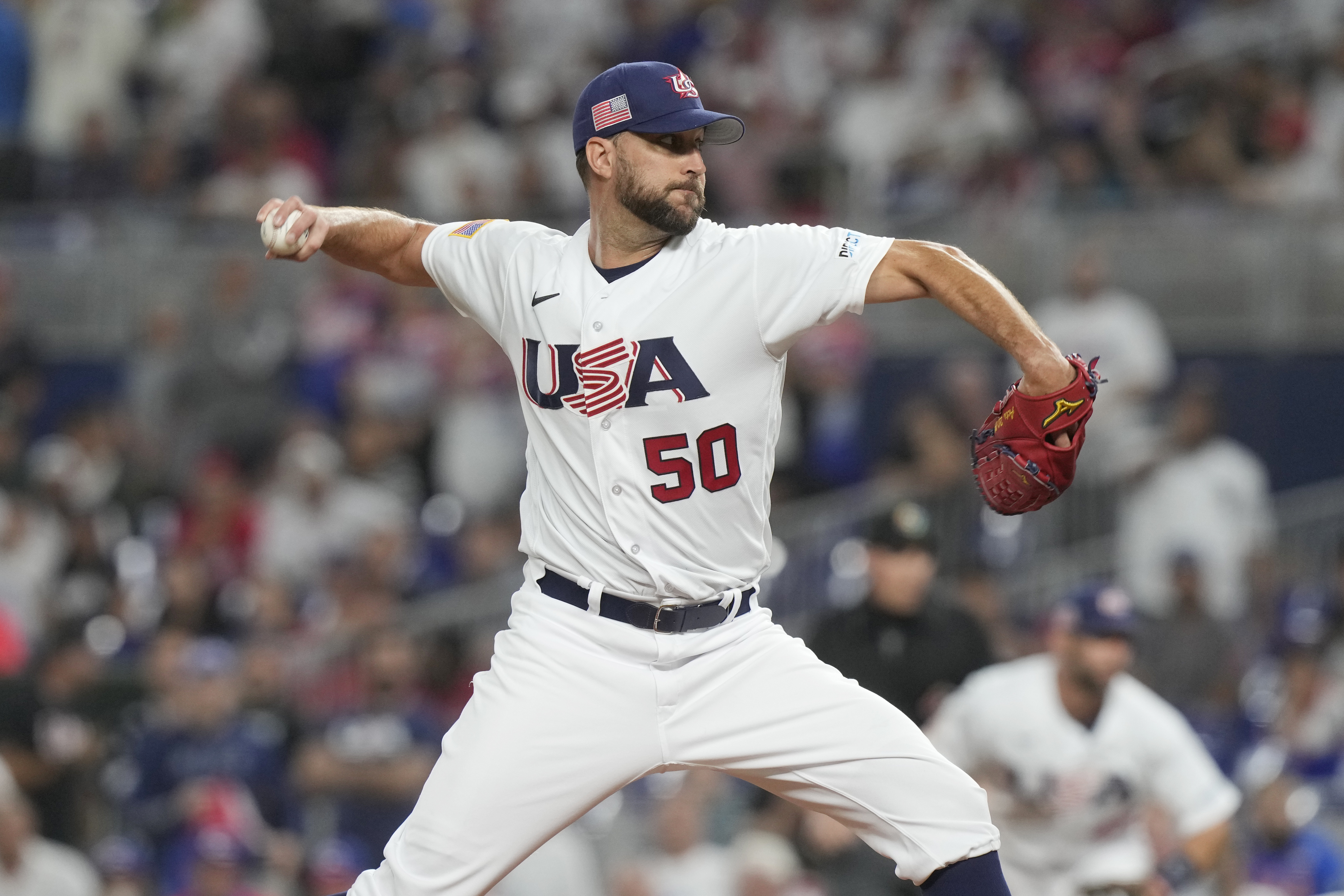 Adam Wainwright, Paul Goldschmidt, Nolan Arenado on Team USA