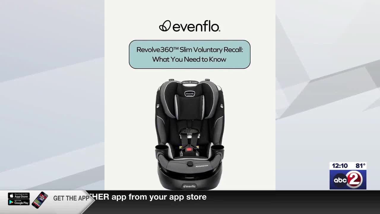 Recall on popular car seat model, Evenflo